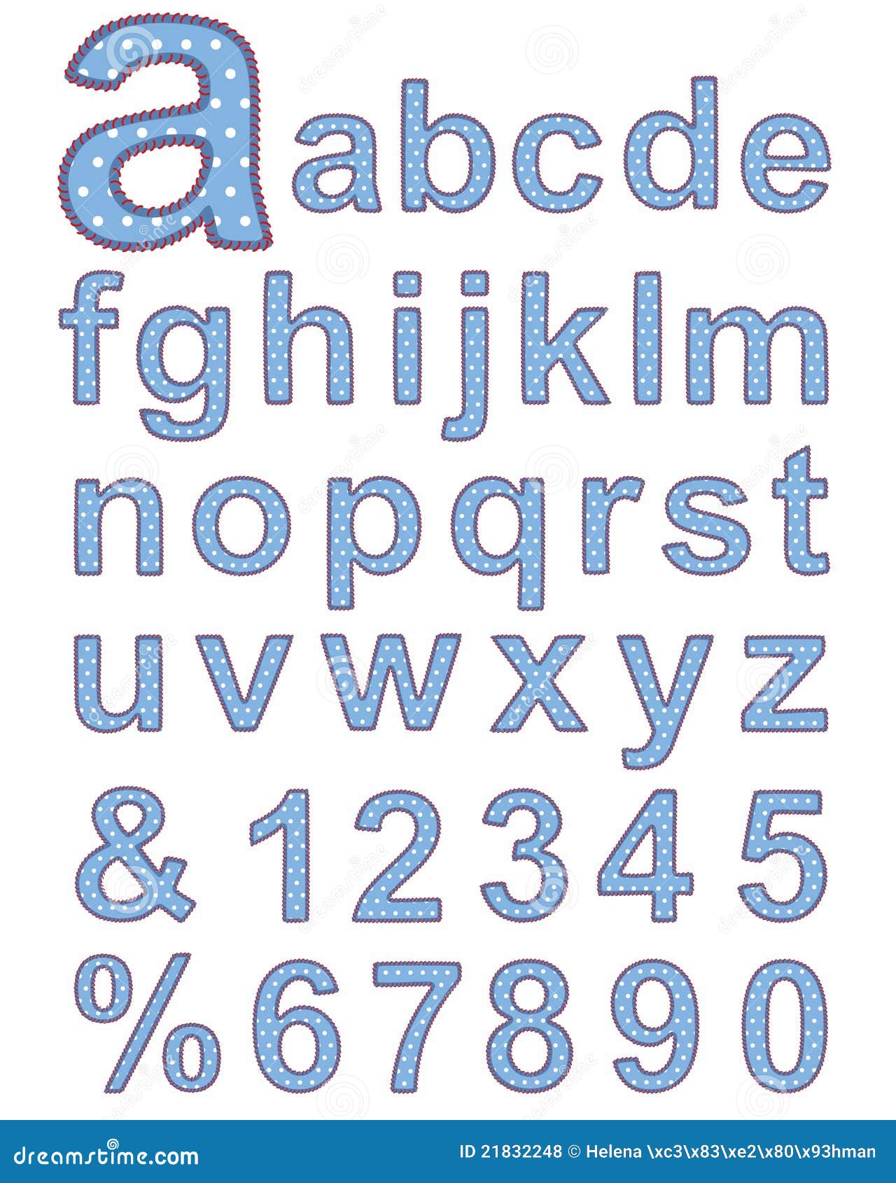 Different Textile Scrapbook Alphabet On White Background Royalty