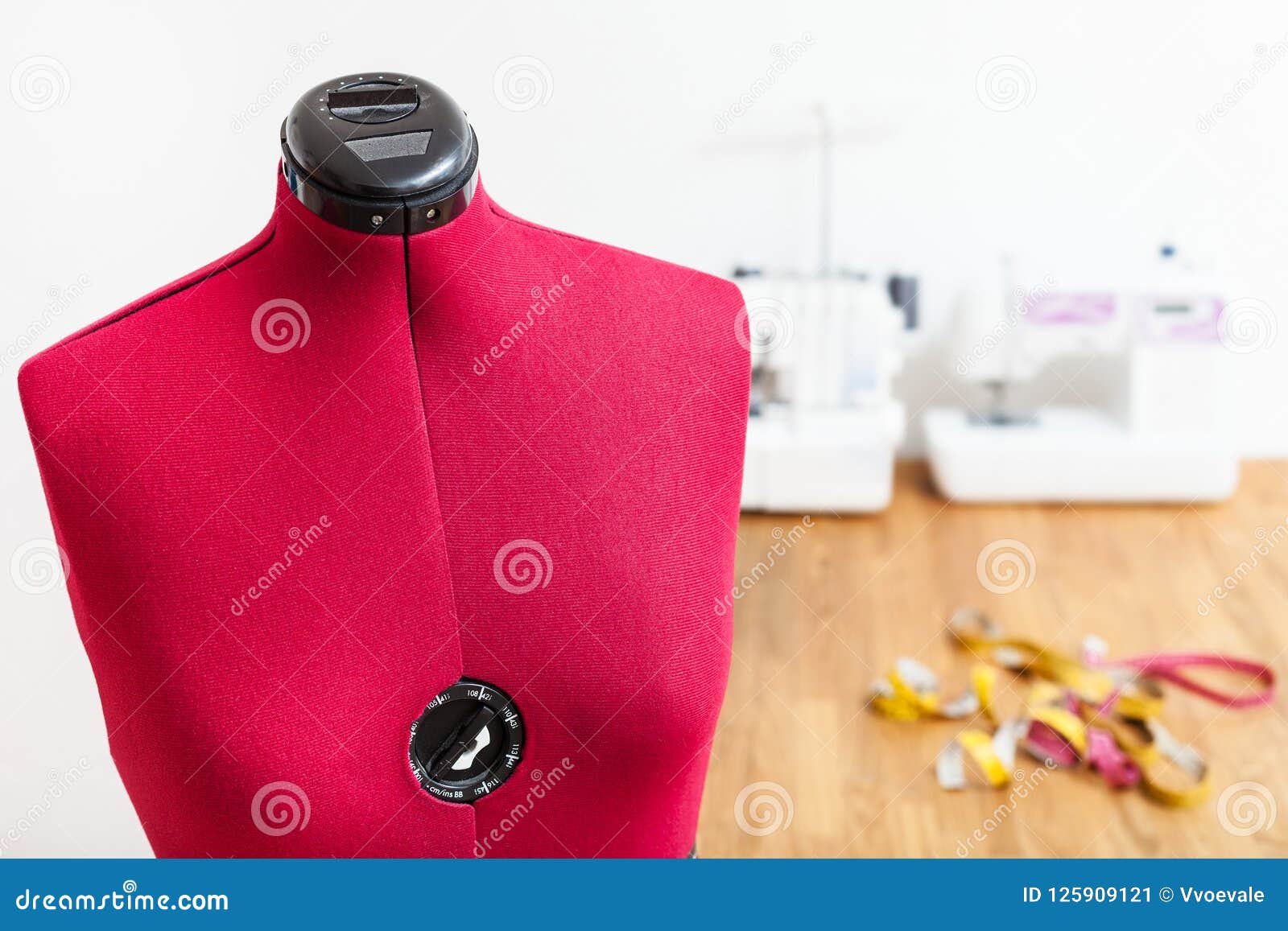 Textile Dress Form in Tailor Stock Image Image of measuring