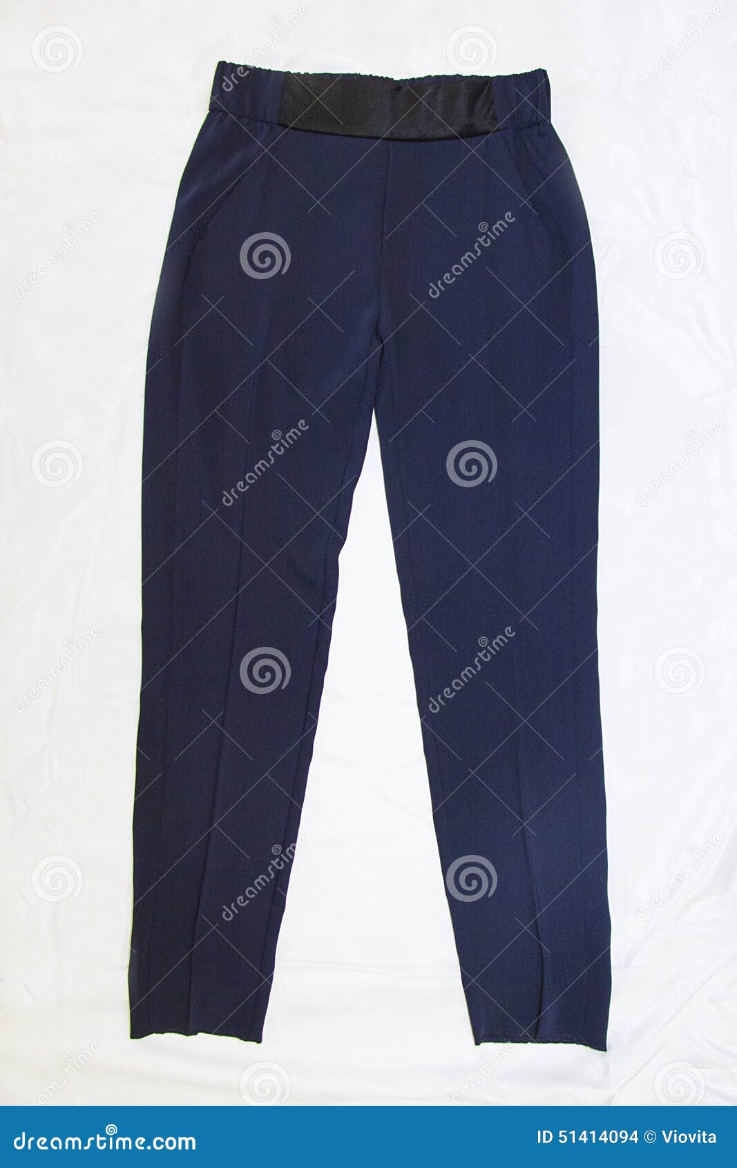 Textile female trousers stock photo. Image of indigo - 51414094