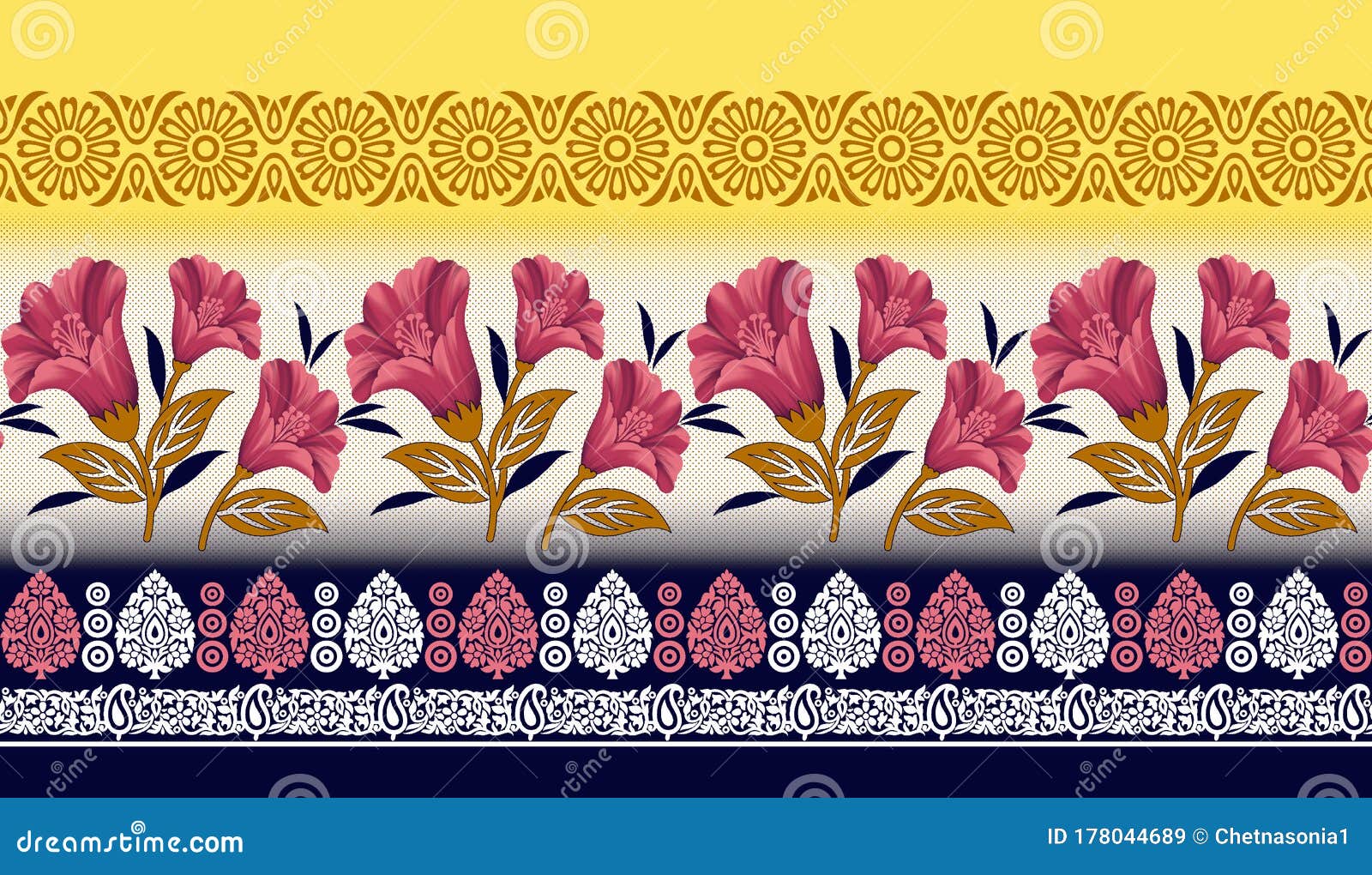 Native American Floral Border Designs