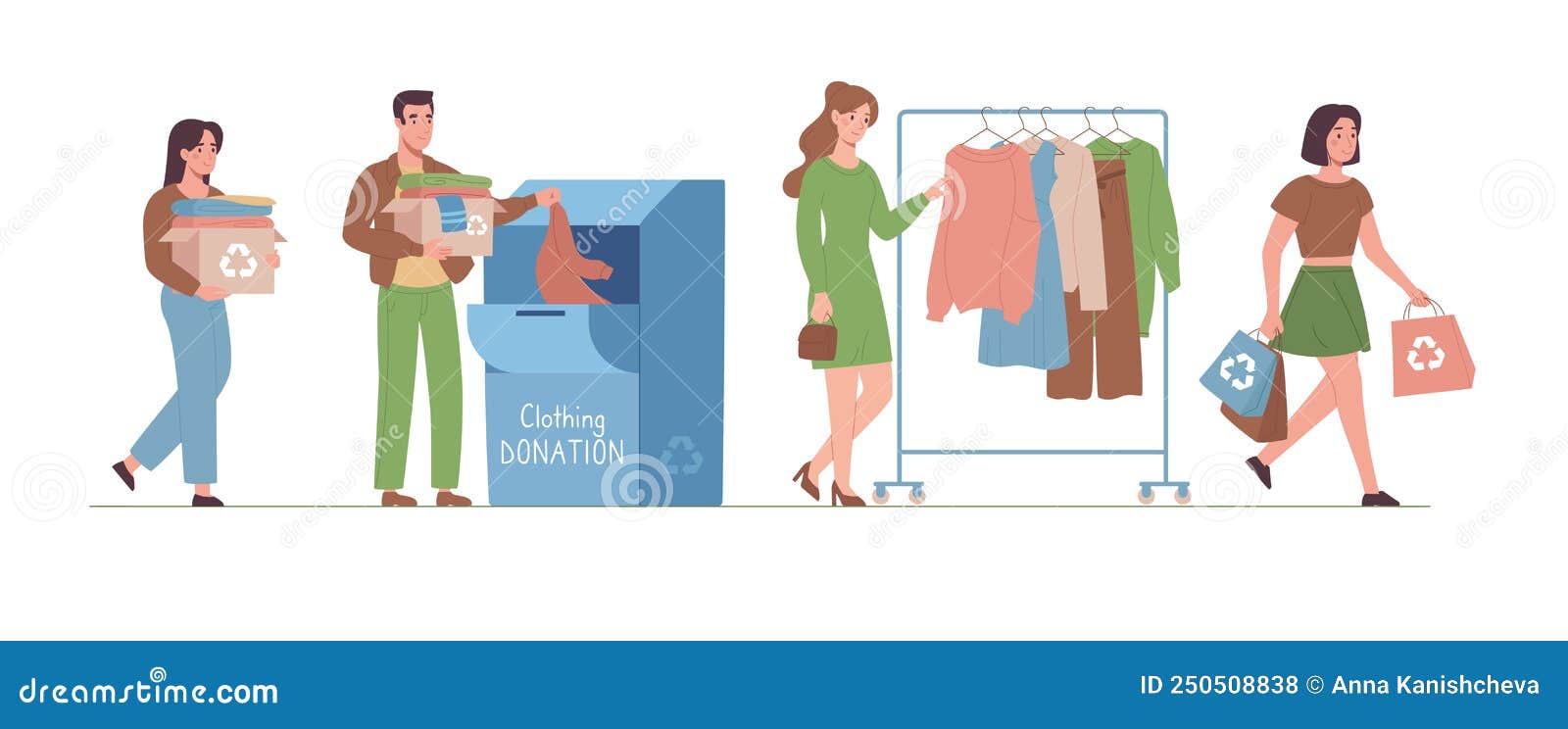 https://thumbs.dreamstime.com/z/textile-recycling-eco-concept-people-recycle-their-used-clothes-to-create-friendly-fashion-women-men-donate-clothing-charity-250508838.jpg