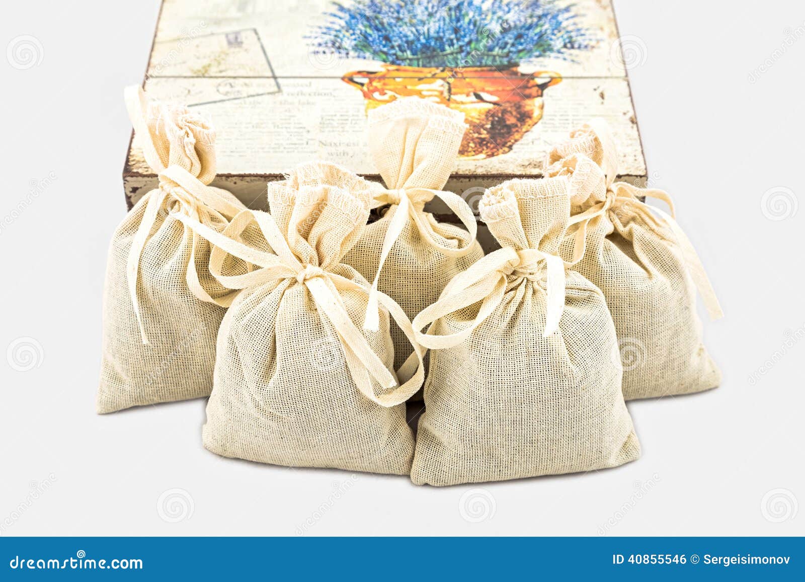 Textile sachet pouches stock photo. Image of package 40855546