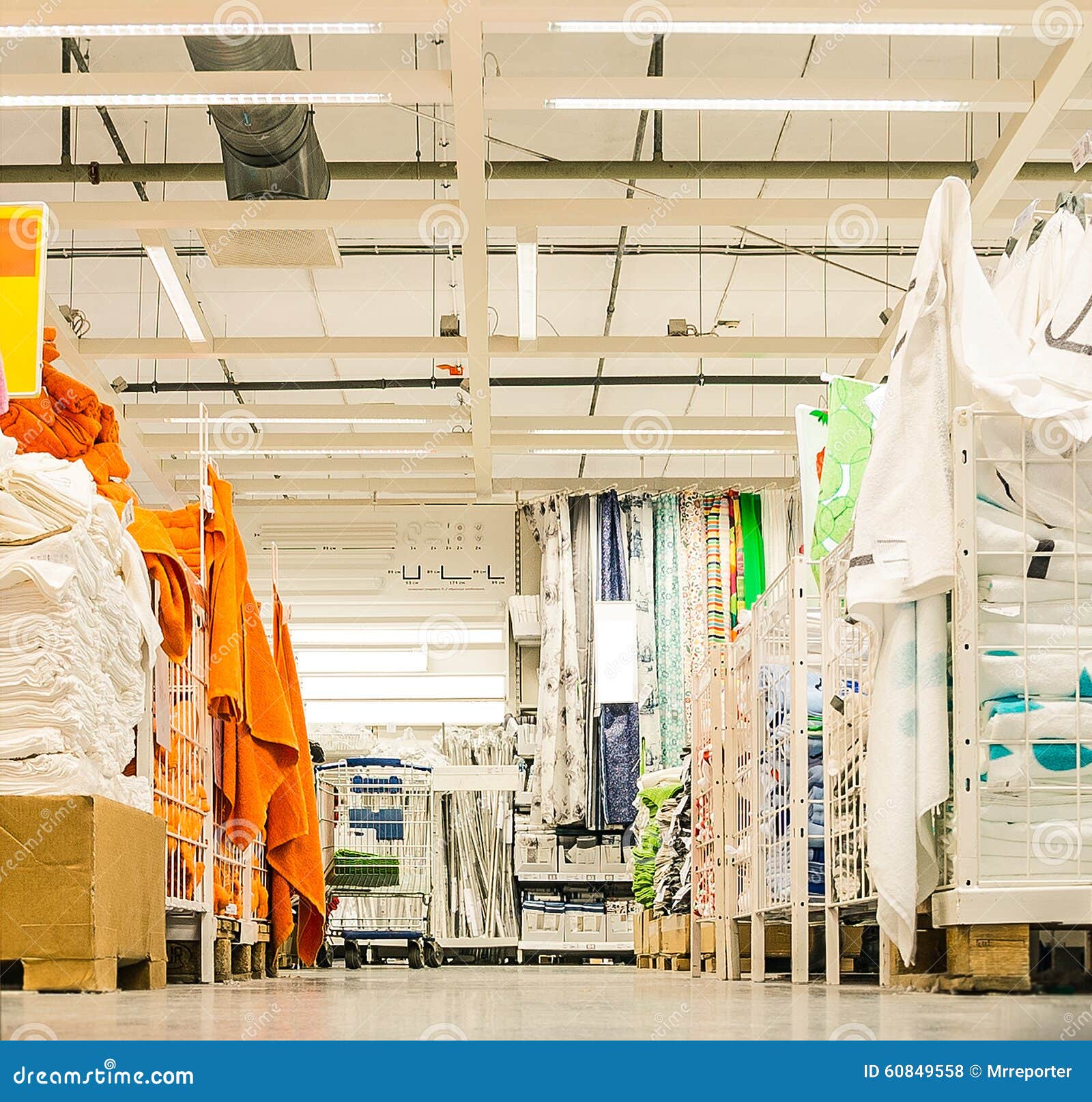 Textiles stock photo. Image of sale, stockpile, shelves 60849558