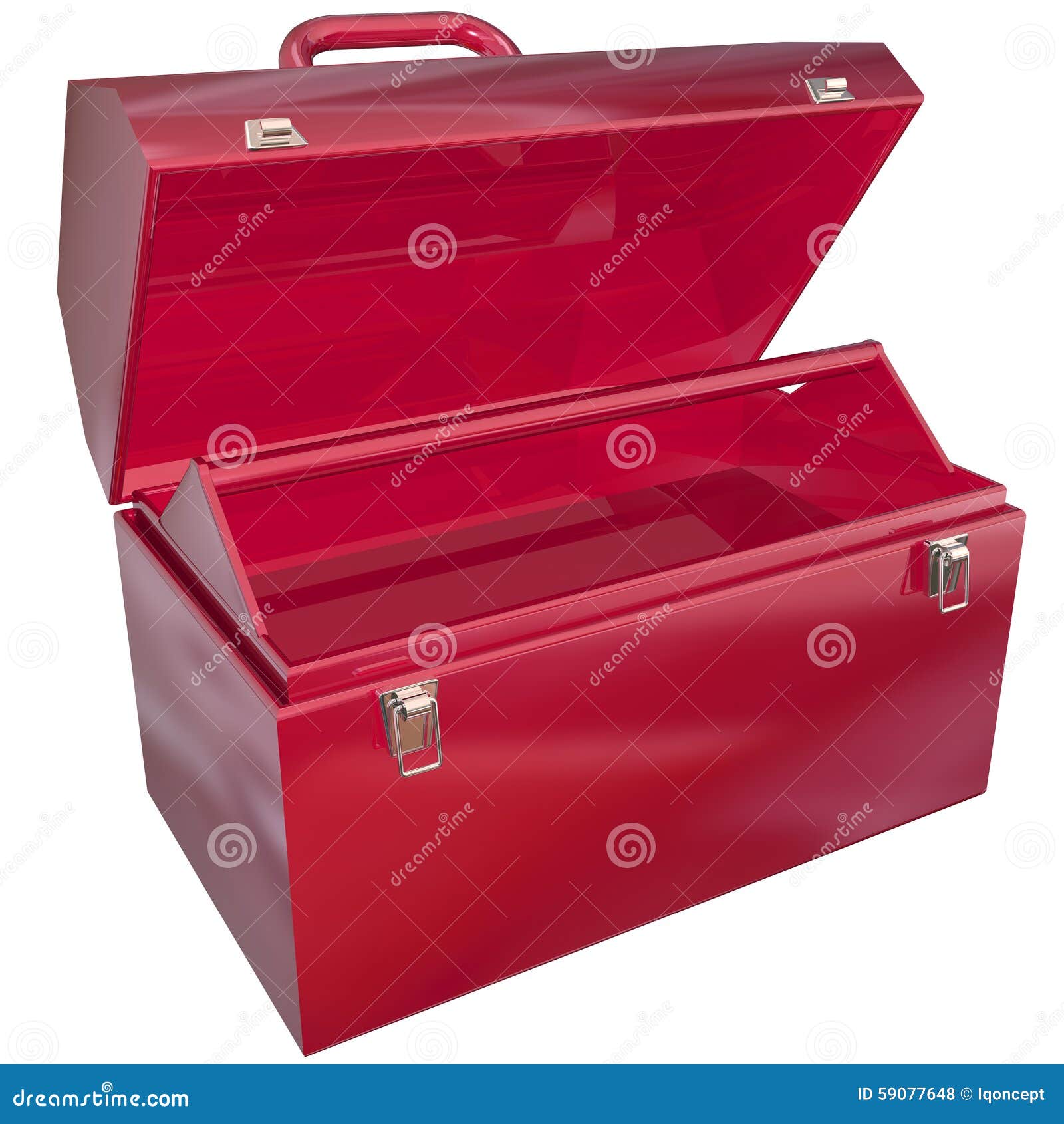 Caja de herramientas vacía stock de ilustración. Ilustración de