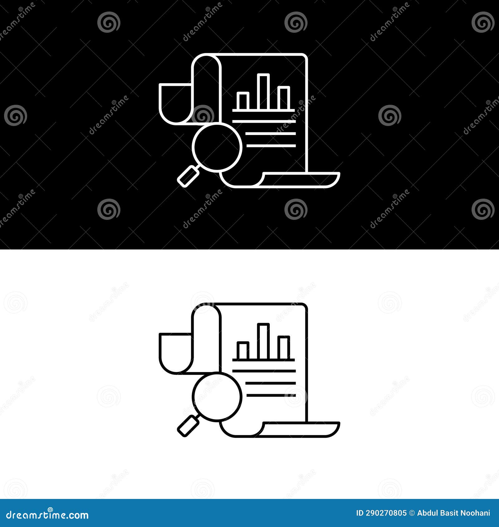 textual analysis icon. document evaluation tool.