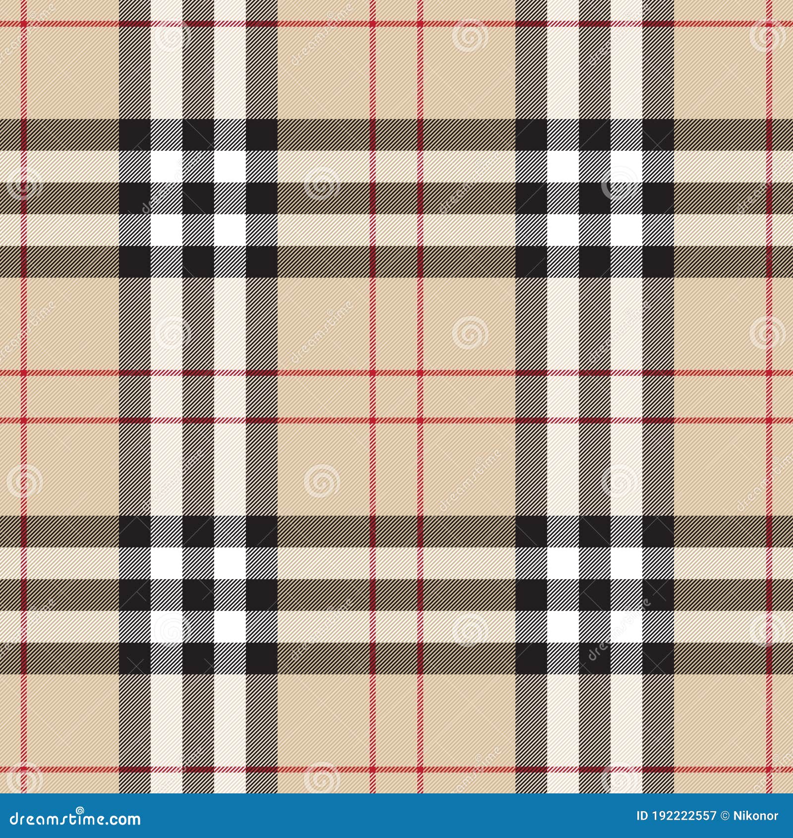 Tartan xadrez escocês sem costura padrão . vetor(es) de stock de