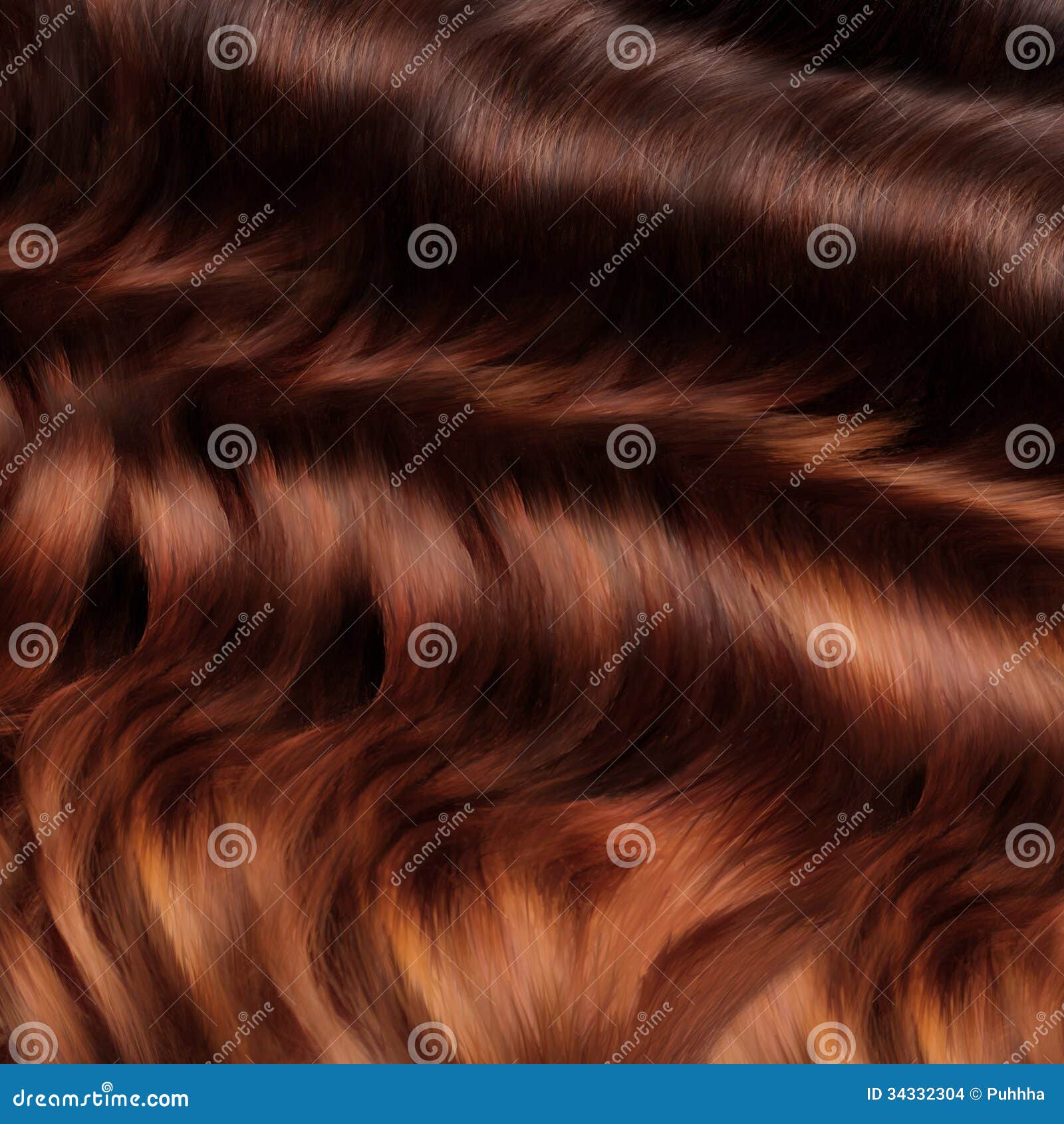 Textura do cabelo de Brown.  Imagem de alta qualidade.