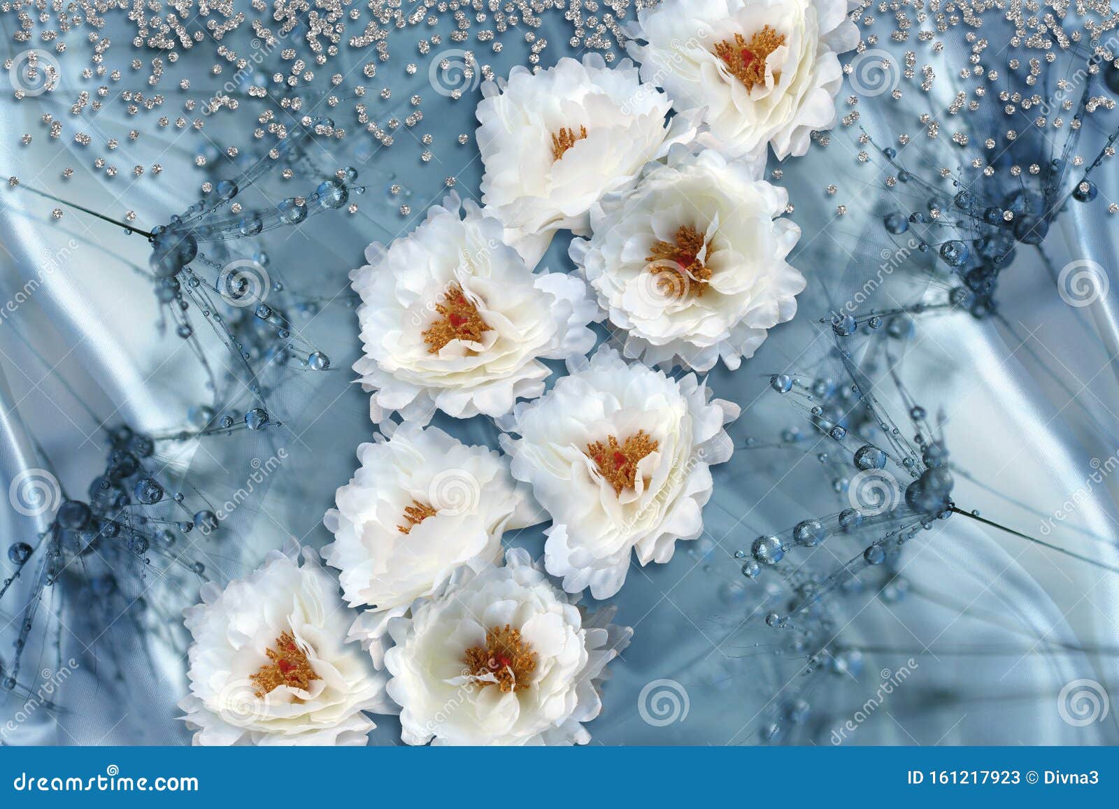 Texturas De Papel Pintado 3D, Flores De Tela, Rinocerontes Sobre Fondo De  Seda Azul Imagen de archivo - Imagen de modelo, crisantemo: 161217923