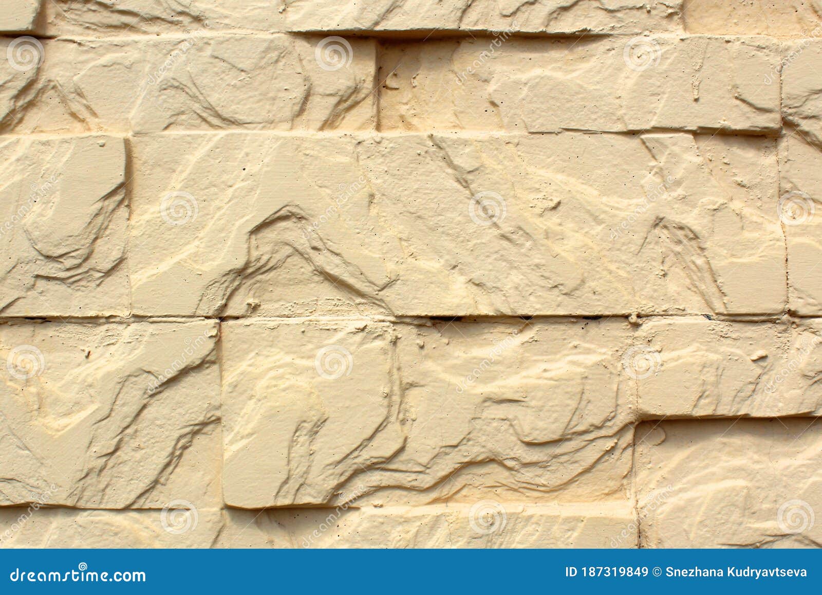 texture abstract, stone uneven wall dirty yellow