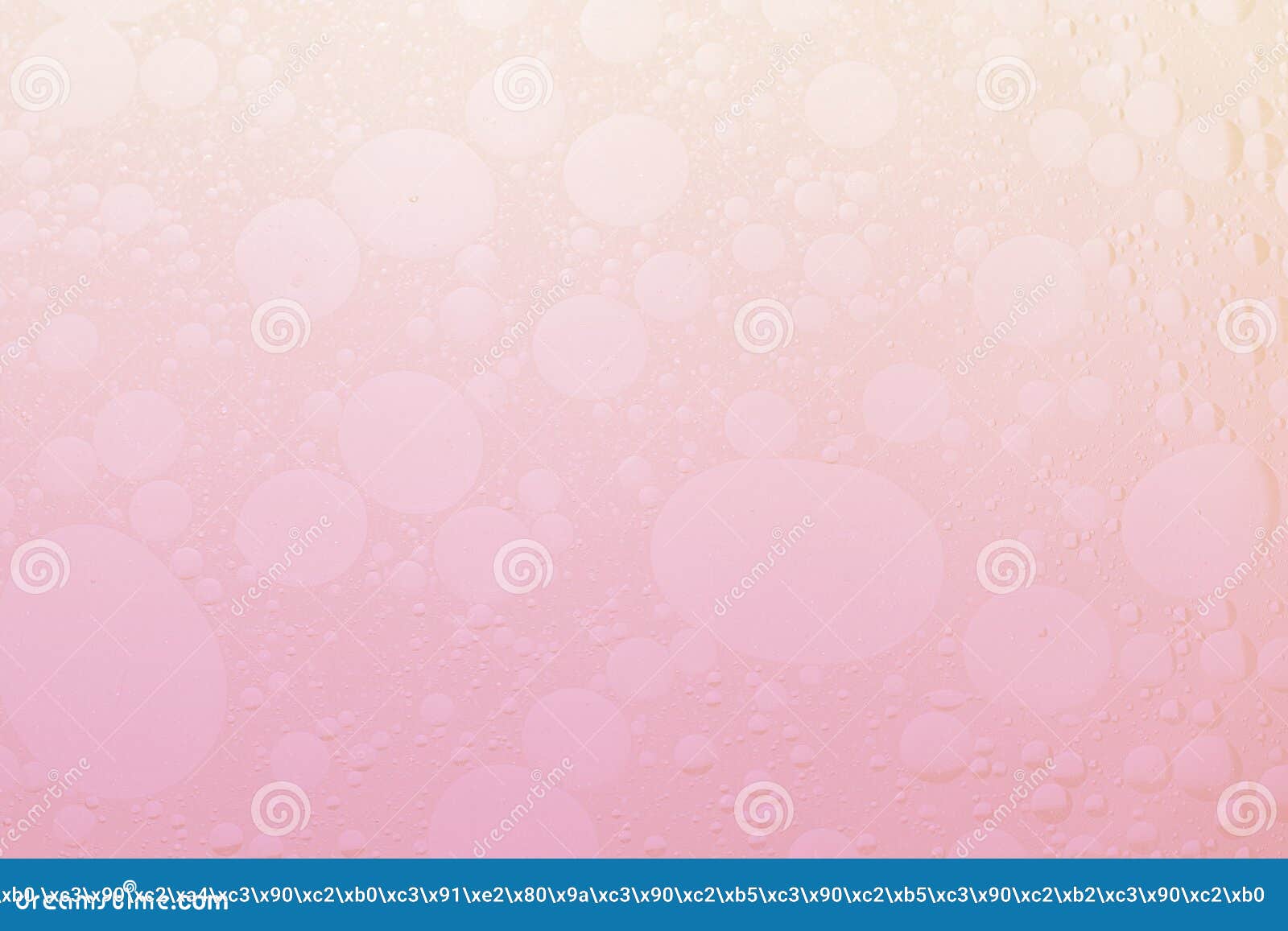 The Texture of Air Bubbles in Oil. Gradient from Pink To White Stock