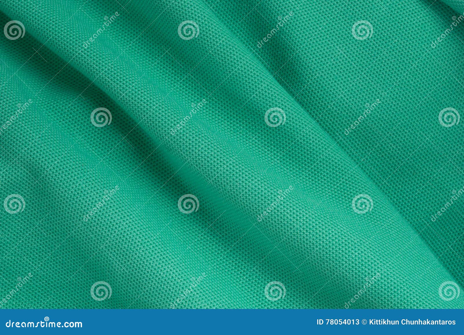 Texture and Background of Green Polyester Fabric so Beautiful. Stock