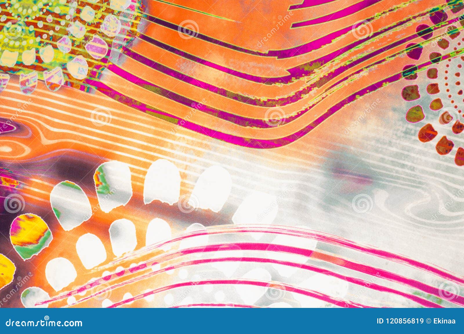 Texture Background Image Silk Fabric With Abstract Pattern Col