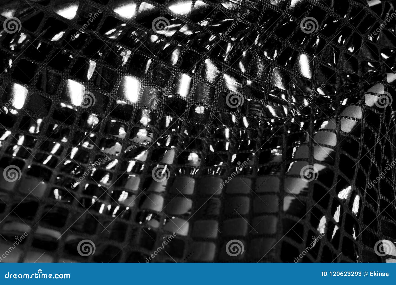 Texture, Background, Pattern. Fabric with Large Paillettes of Gr Stock