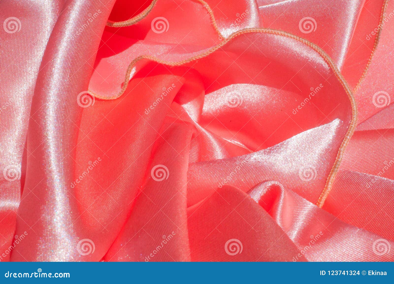 Texture, Background, Pattern. Lining Female Dress Light Orange