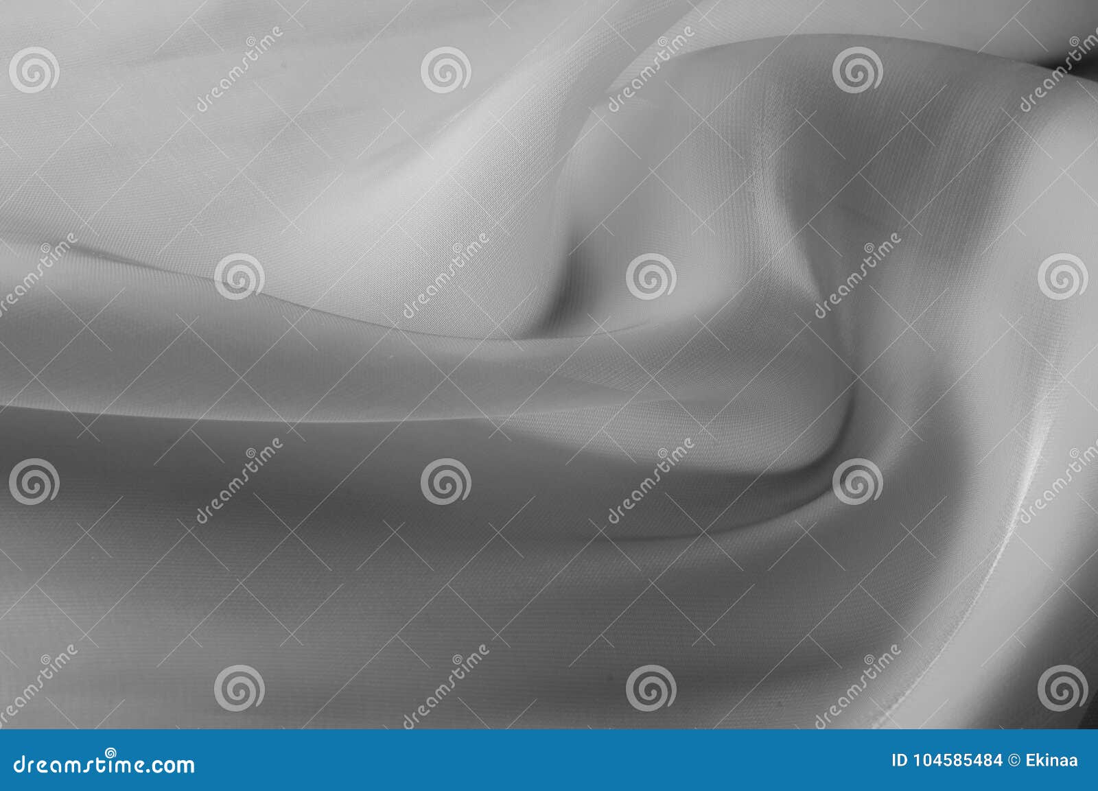 Texture Background Pattern White Silk Transparent Fabric Text Stock