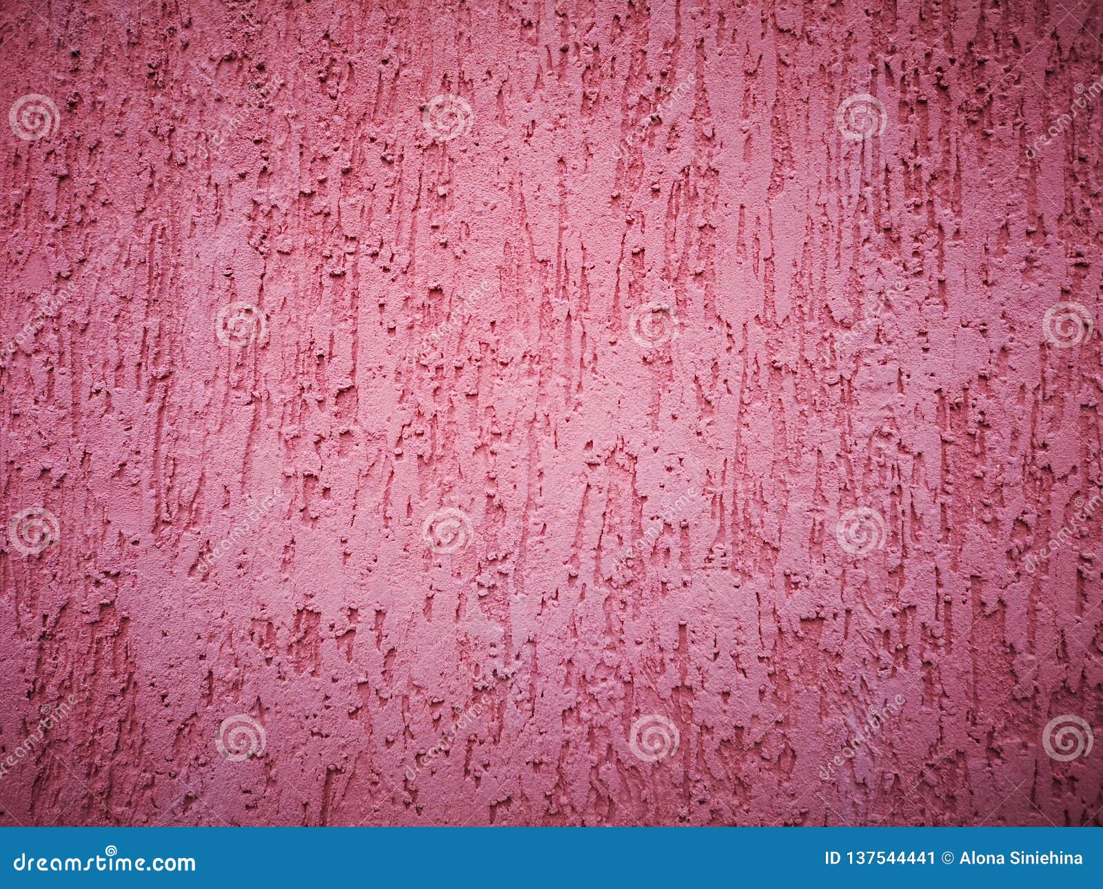 Texture and background - pink wall, smears are visible. In the form of a vignette, a place to sign. In the form of a vignette, a place to sign. Texture and background - pink wall, smears are visible.