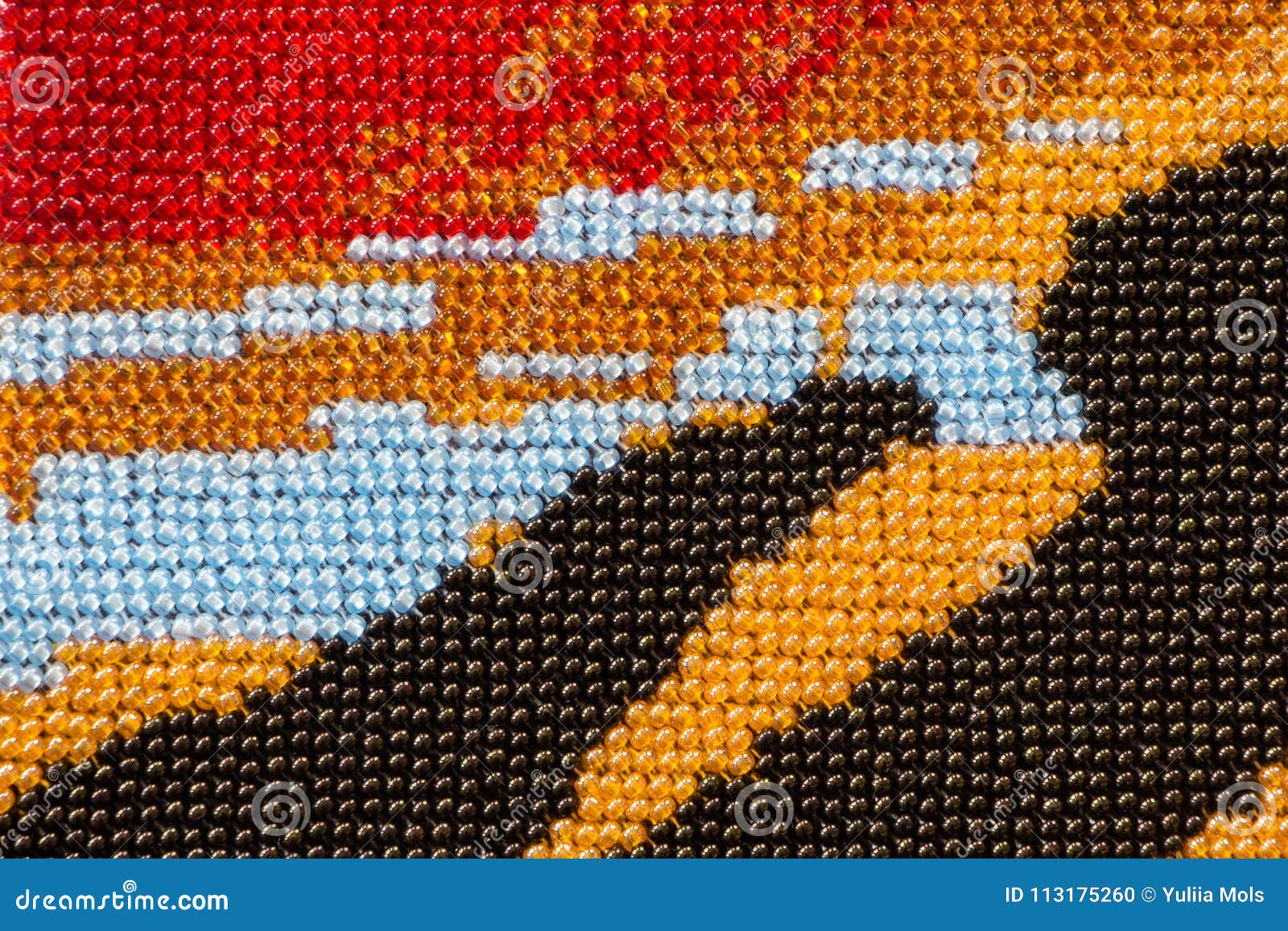 Texture of beads on canvas stock photo. Image of abstract - 113175260