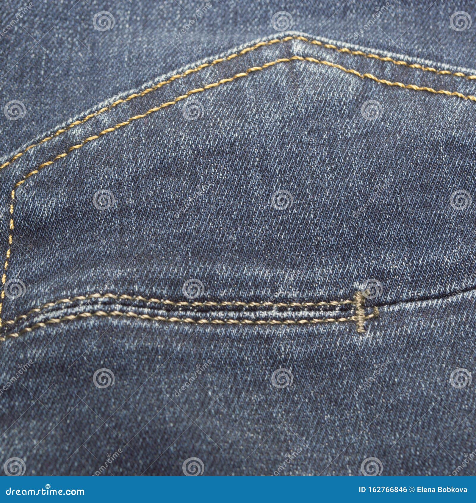 Texture of Blue Jeans Fabric with Lines of Brown Color Stock Photo ...