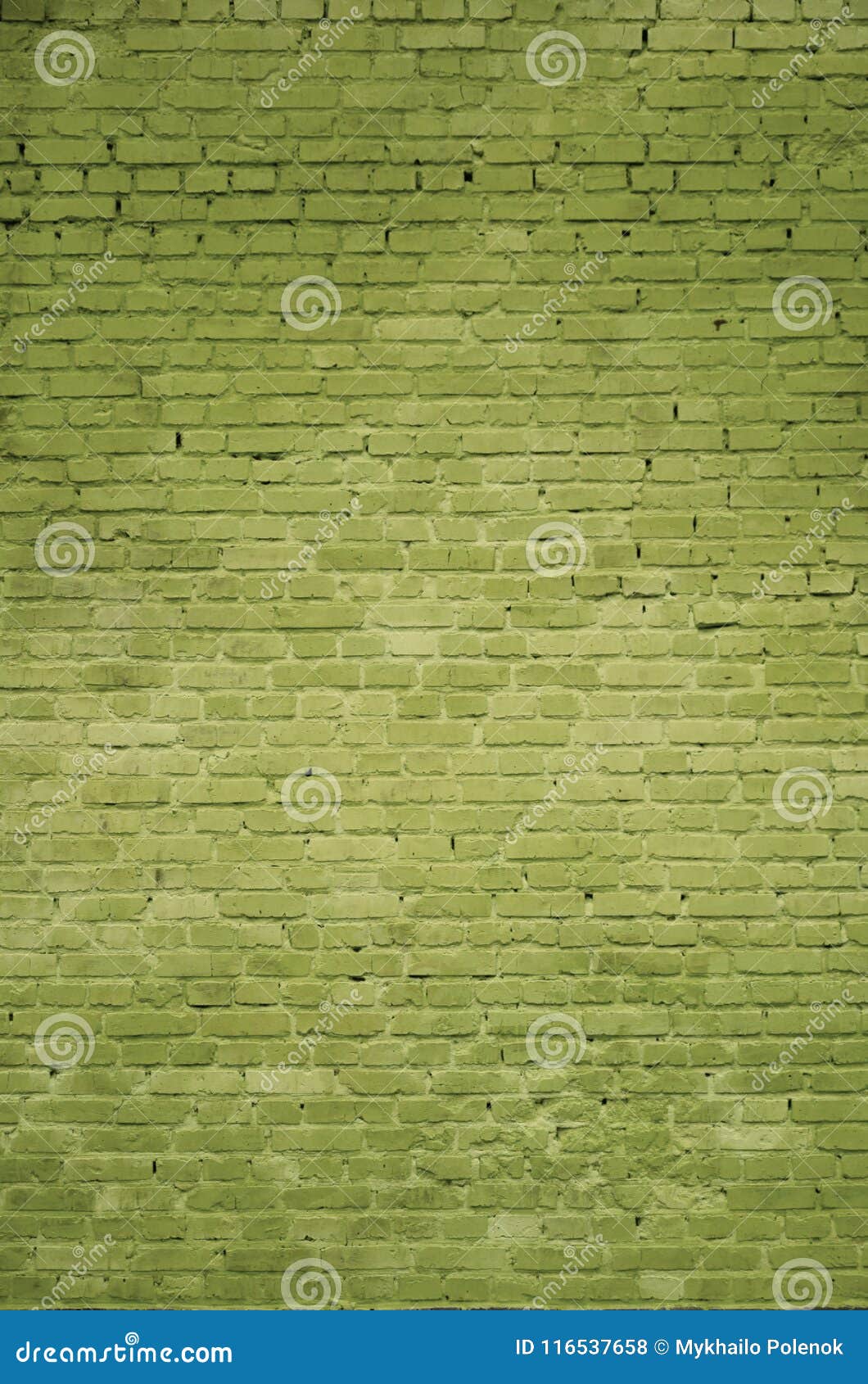 The Texture of the Brick Wall of Many Rows of Bricks Painted in Yellow
