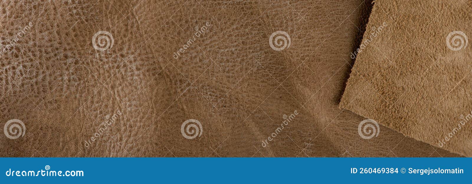 Texture of Brown Leather. Texture of Natural Brown Leather Stock Photo