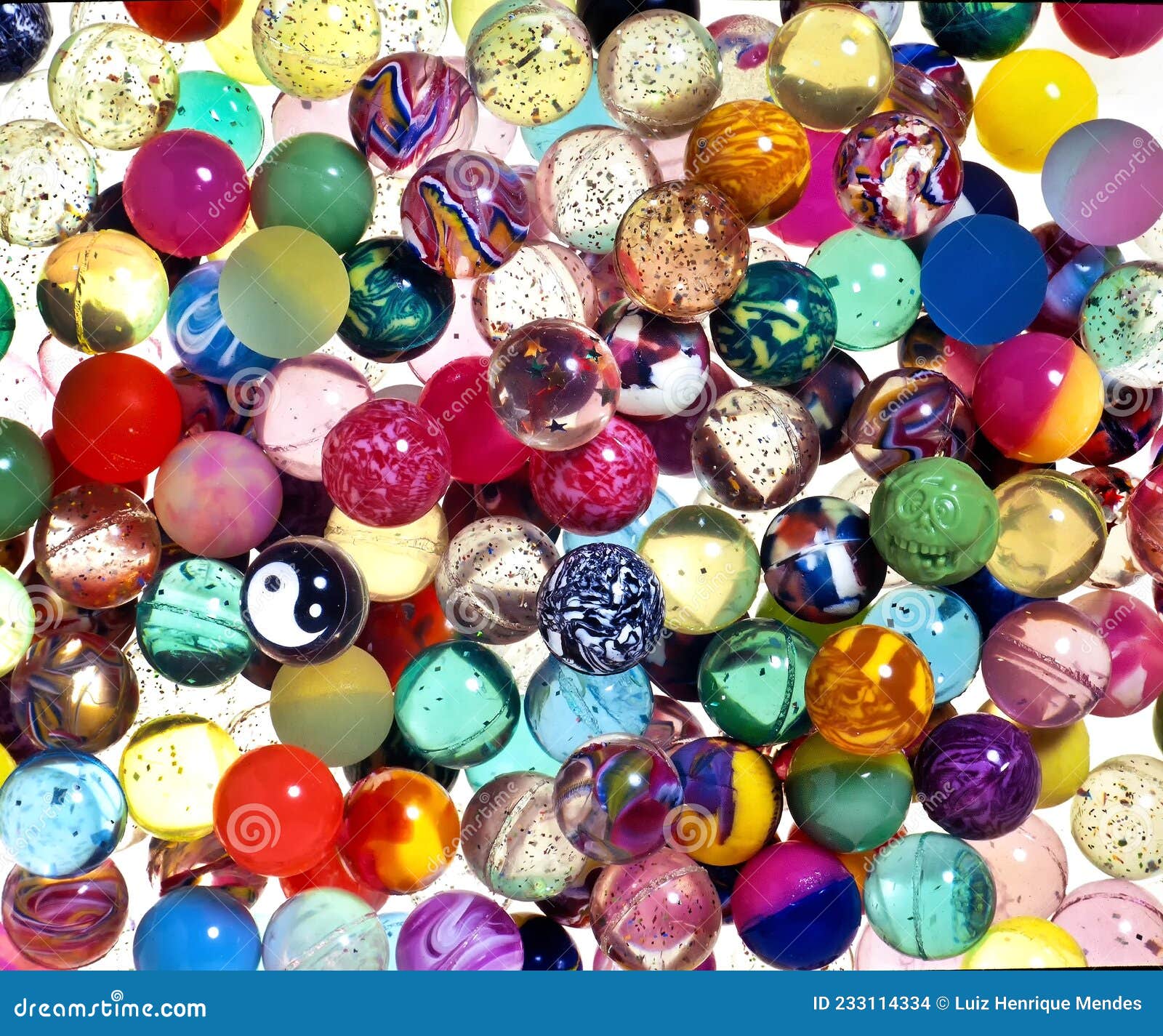 Texture of Colored Rubber Balls Stock Photo Image of yellow