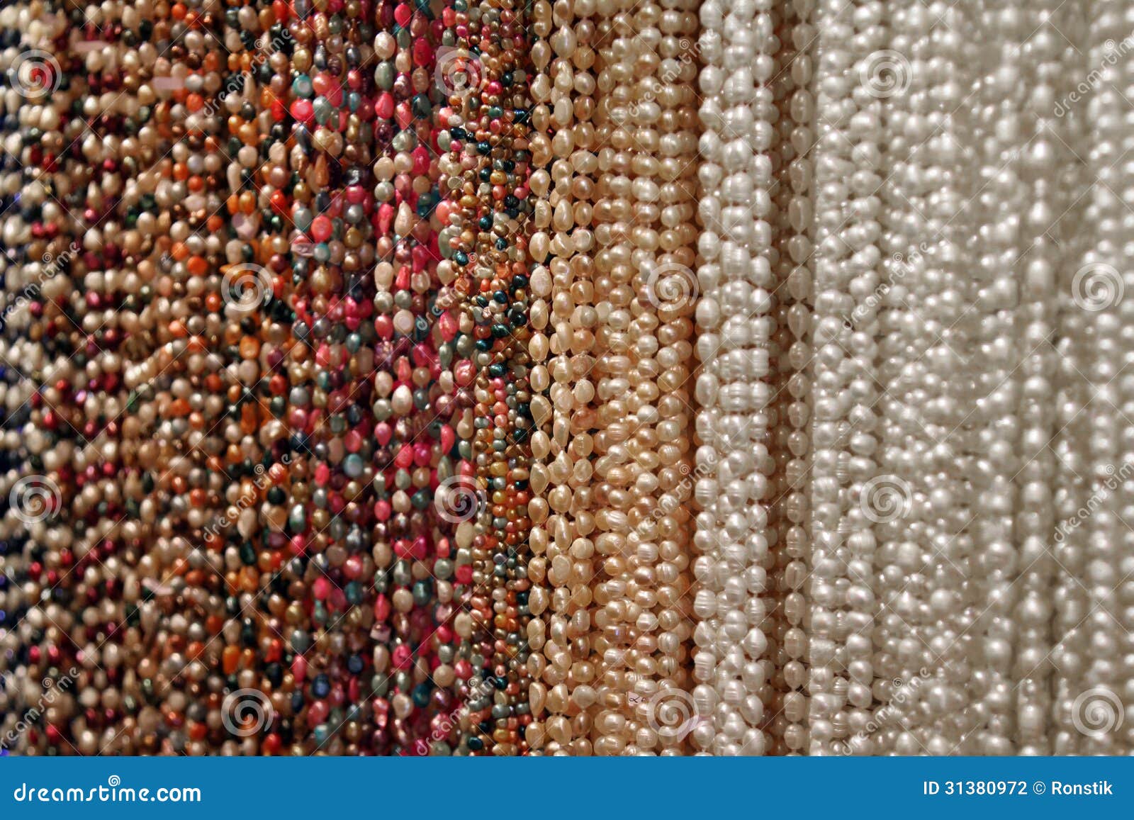 Texture of Colorful Pearl Beads Stock Photo Image of necklace