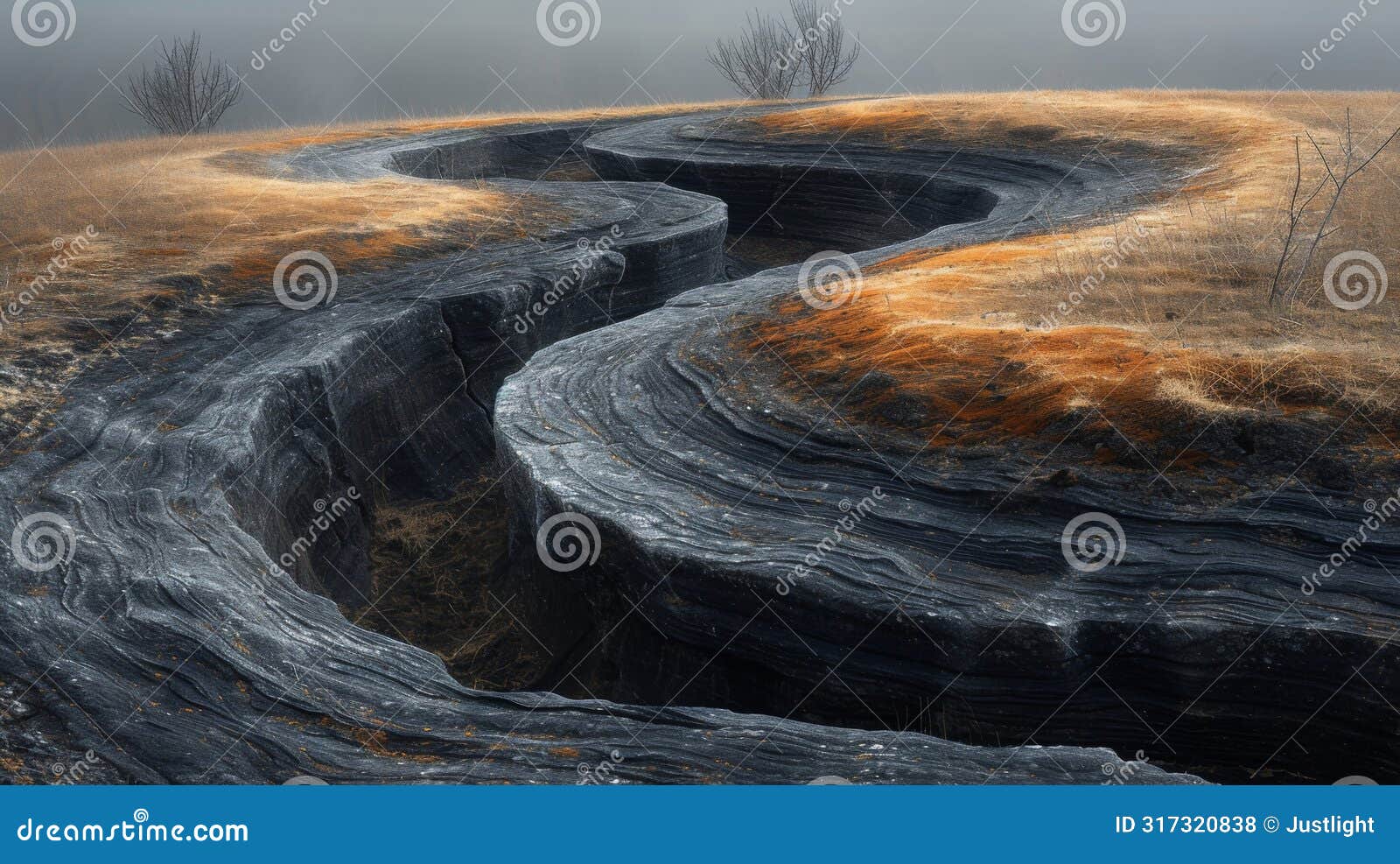 texture of delicate ridges and swirls in the landscape evidence of gradual erosion over time
