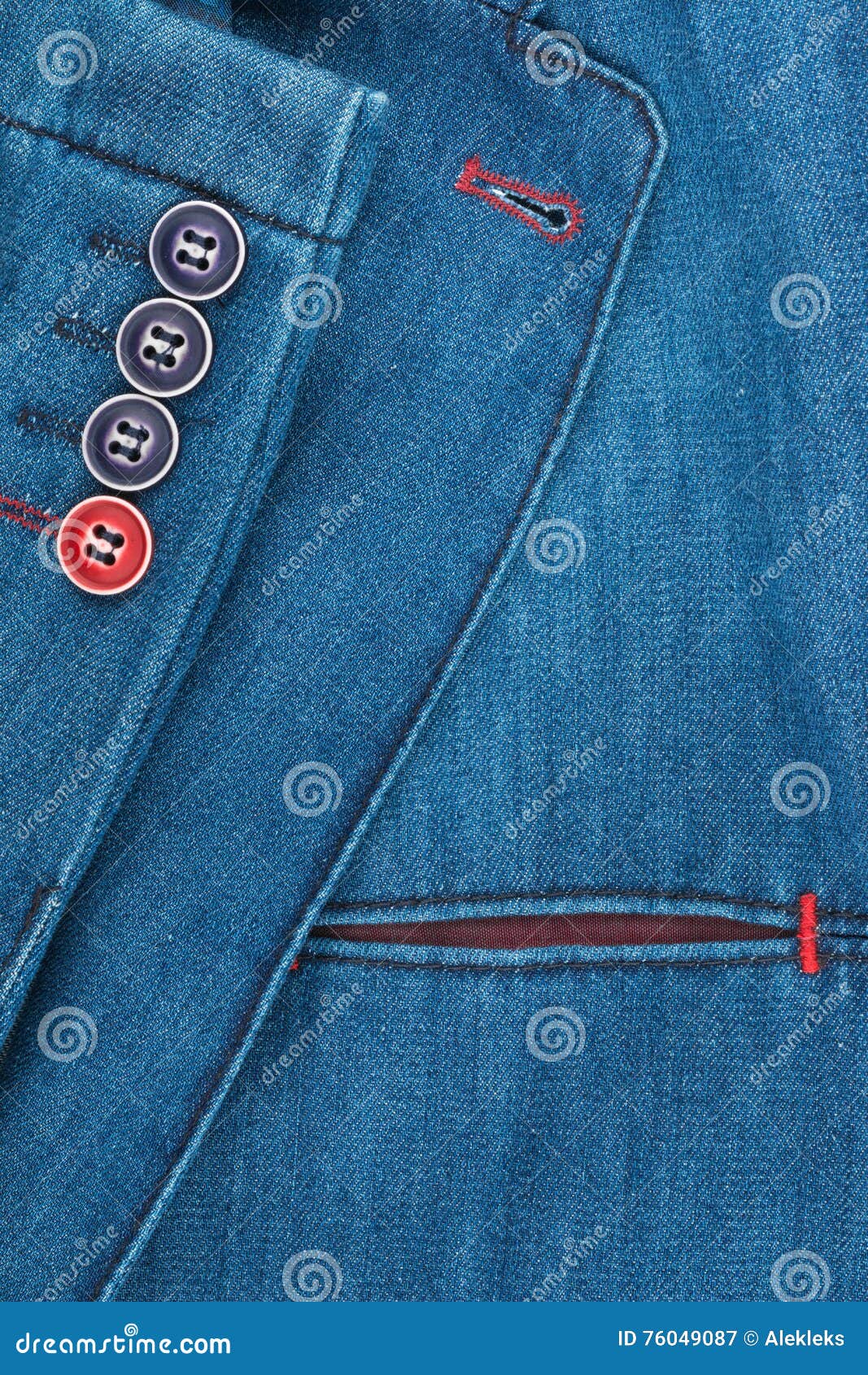 Texture Denim Jacket with Pocket and Sleeves Stock Image Image of