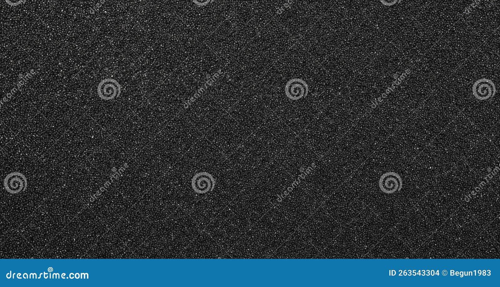 The Texture of Dense Black Foam Rubber.the Background of the Foam is Black.the Substrate is Made