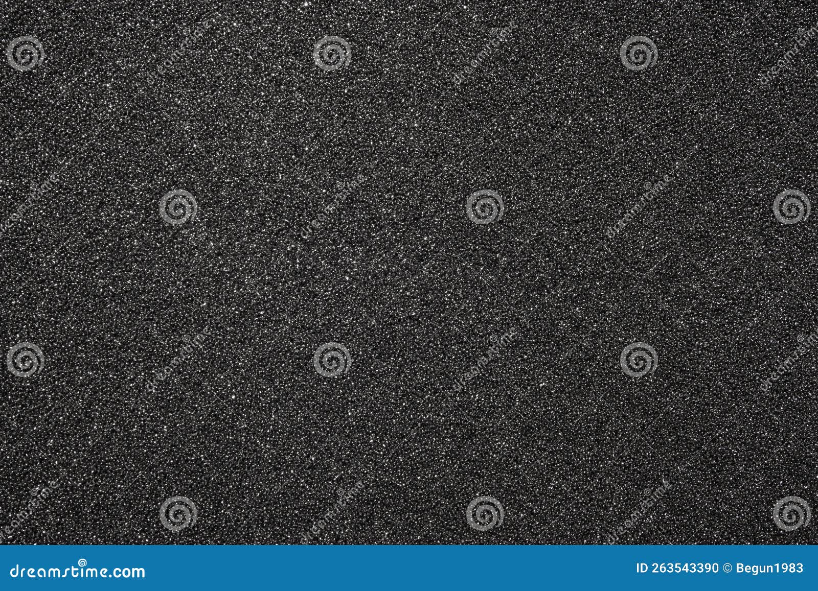 The Texture of Dense Black Foam Rubber.the Background of the Foam is Black.the Substrate is Made