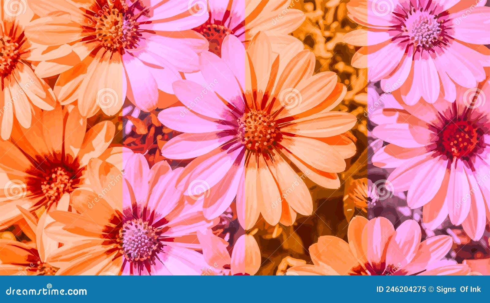 Printable Floral Aesthetic Wallpapers Stock Image - Image of decoration,  summer: 246204275