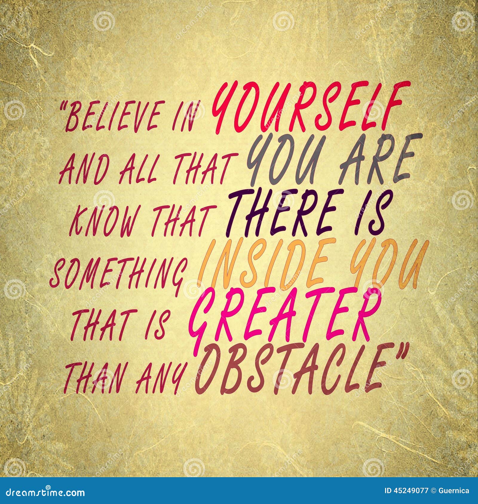 believe in yourself - succeed overcome obstacles - self confidence