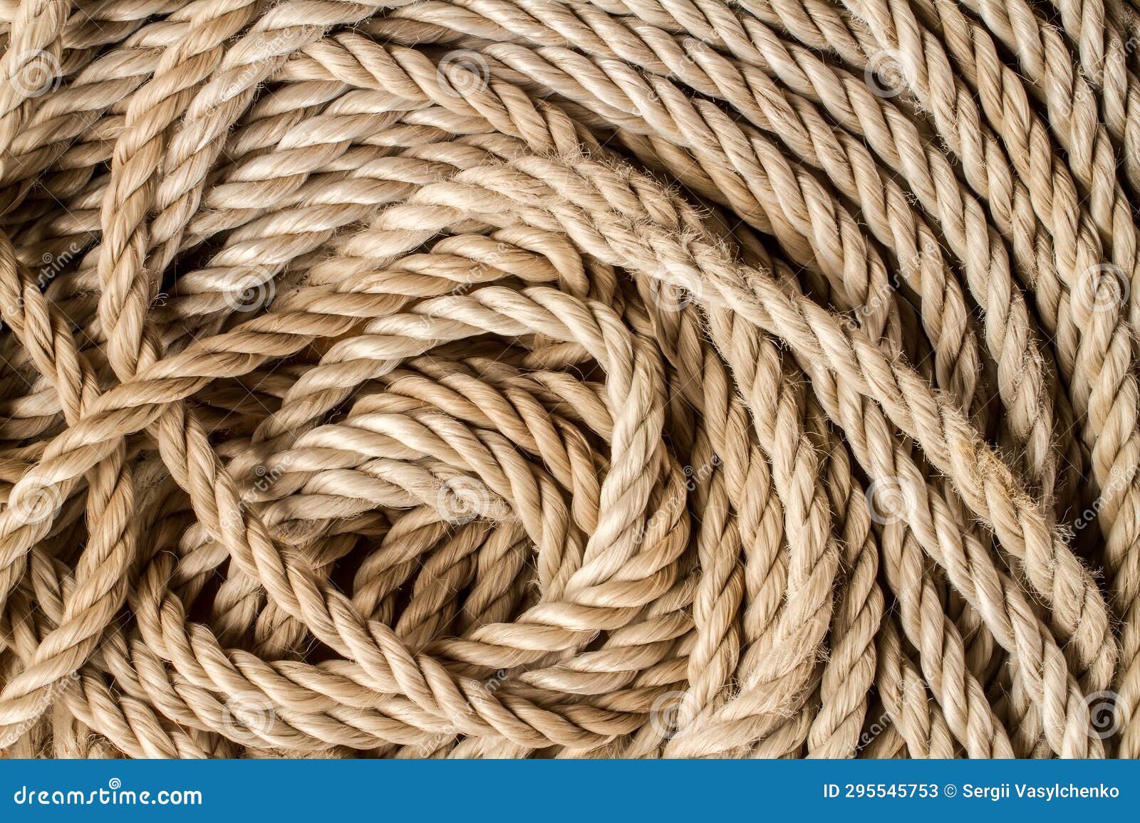 The Texture of an Intertwined Old Rope. Stock Image - Image of obsolete,  fiber: 295545753
