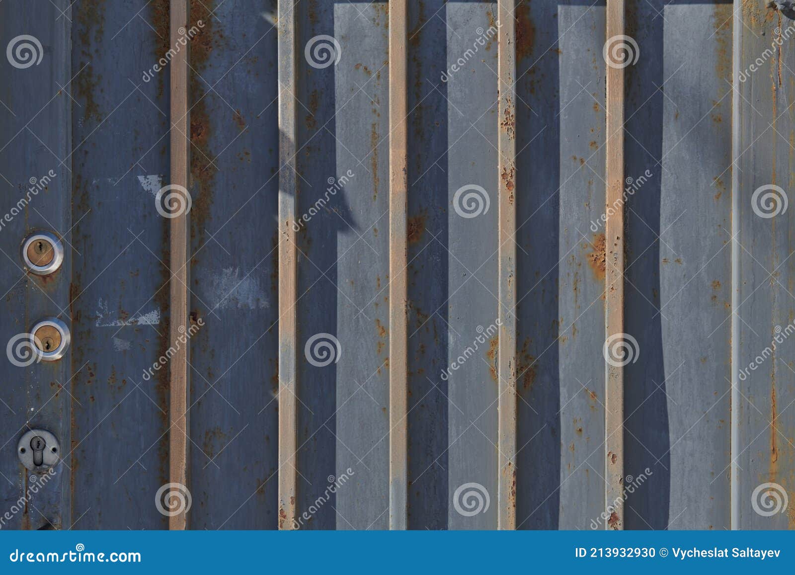 Texture of an Iron Fence with Rust Elements Stock Photo Image of
