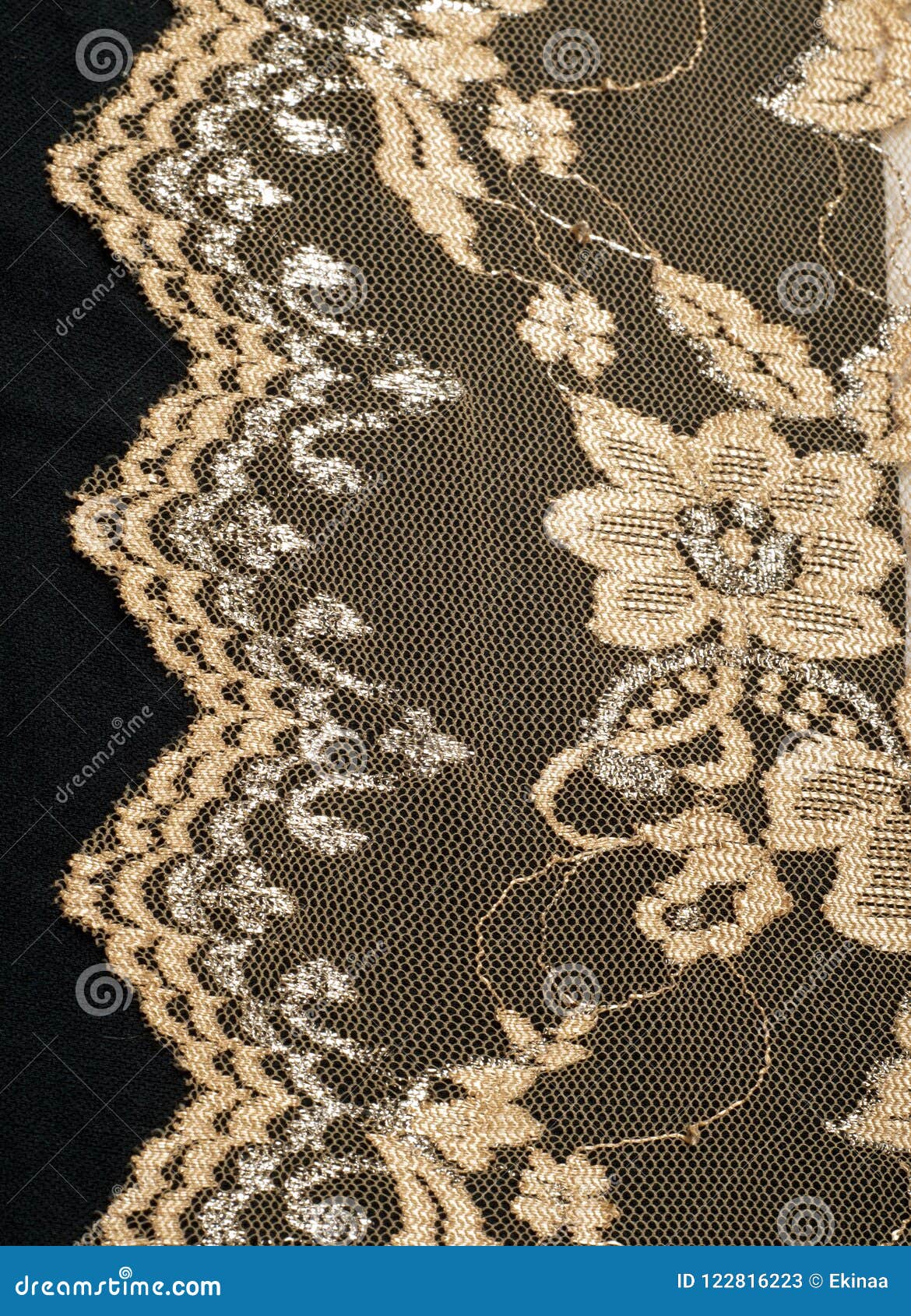 texture lace fabric. lace on white background studio