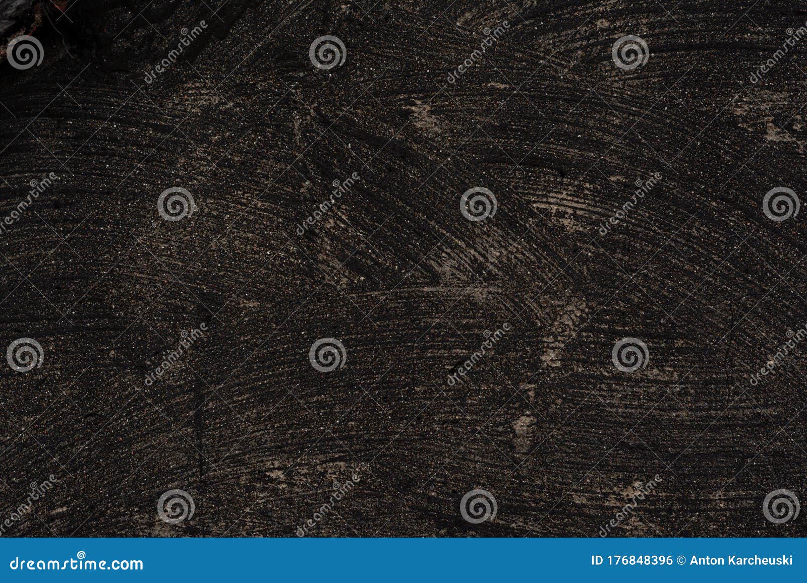 The Texture Layer of Plaster, Painted with Poor Quality Black Paint