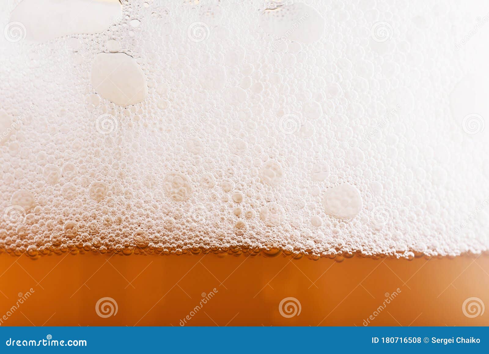 The Texture of Light Beer with Foam Closeup Stock Photo Image of
