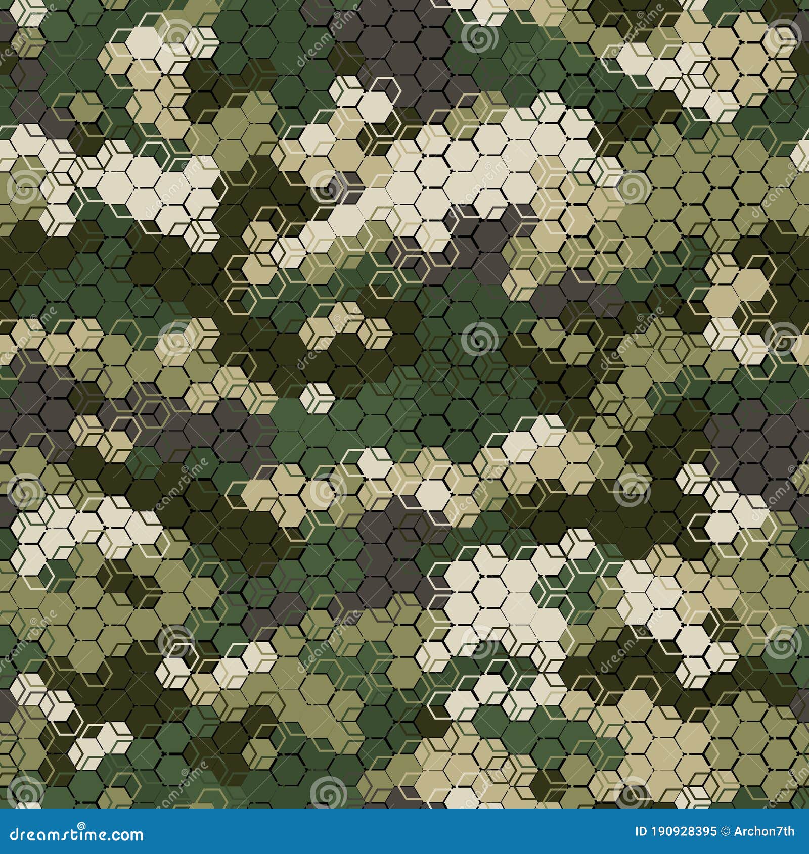 Texture Military Camouflage Seamless Pattern. Abstract Army Vector ...