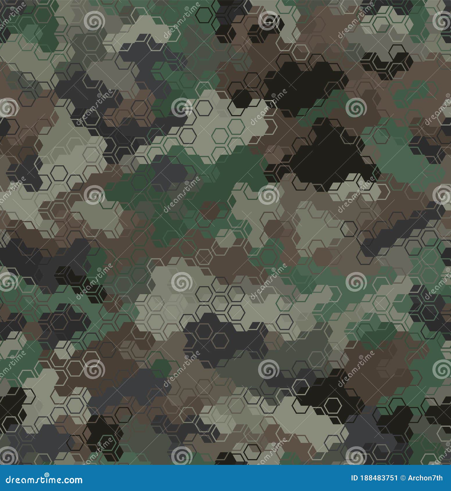 Texture Military Camouflage Seamless Pattern. Abstract Army Vector ...