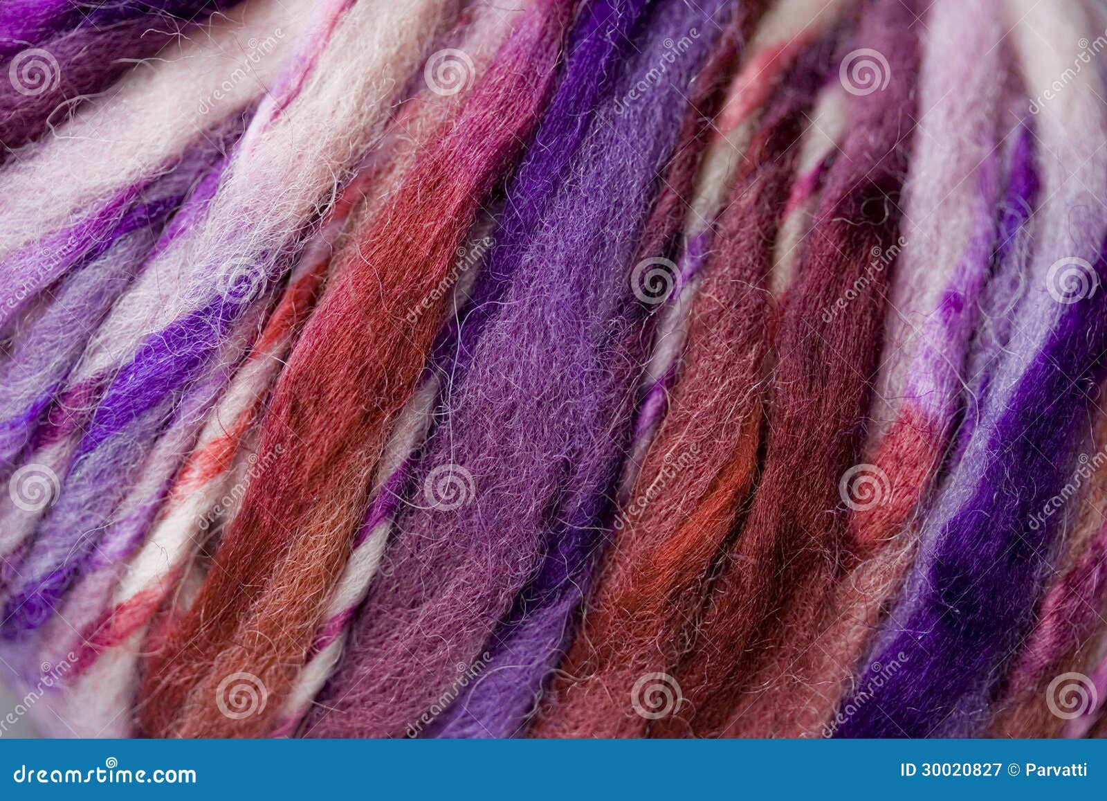 Multicolored Yarn Background Stock Photo, Royalty-Free