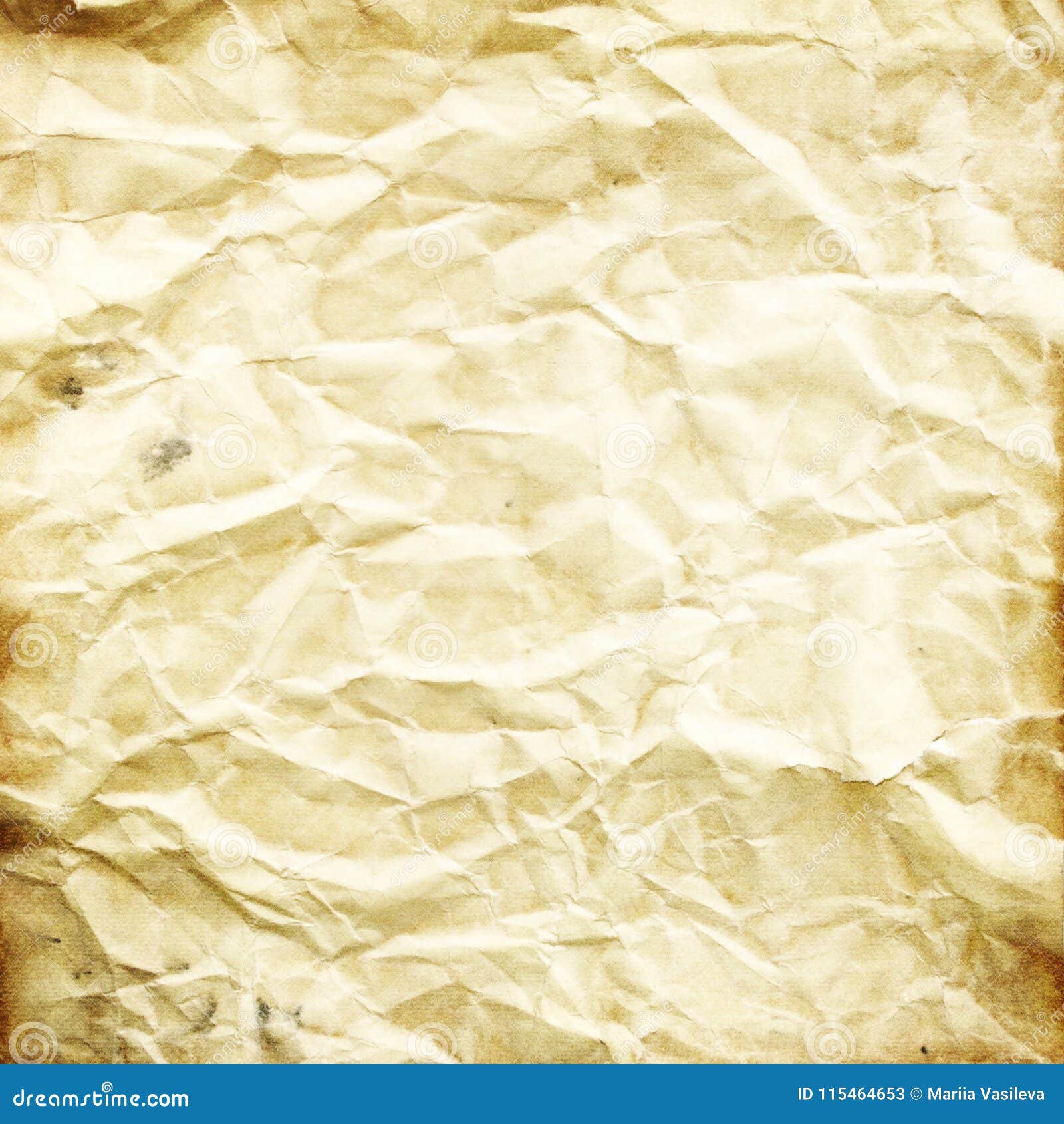 Texture of Old Crumpled Paper, Beige, Brown Grunge Background for Design  Stock Illustration - Illustration of parchment, blankcrumpled: 115464653