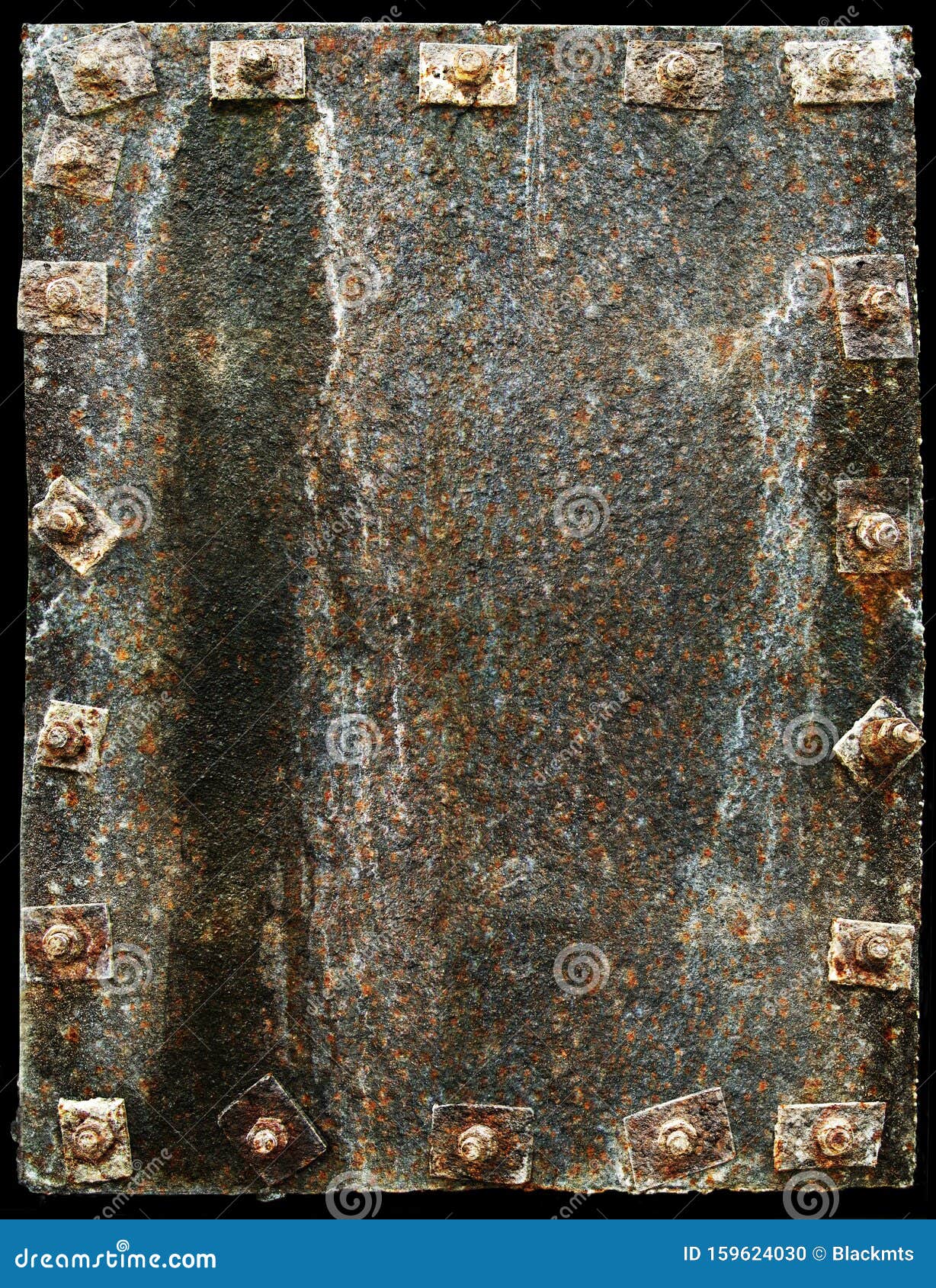 Texture Of Old Metal Plate With Rivets Stock Photo Image Of Corrosion Damp