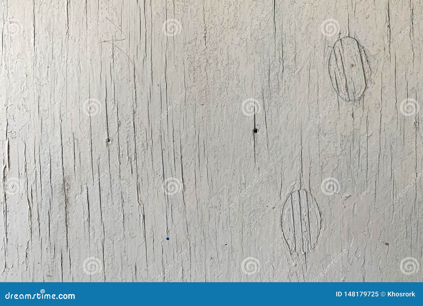 Texture of Old White Wooden Wall with Cracking White Paint Stock Image