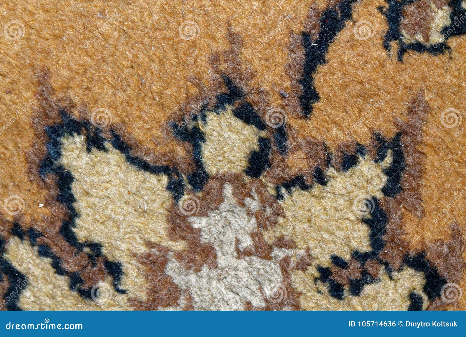 Texture of Persian Carpet, Abstract Macro Ornament. Middle Eastern