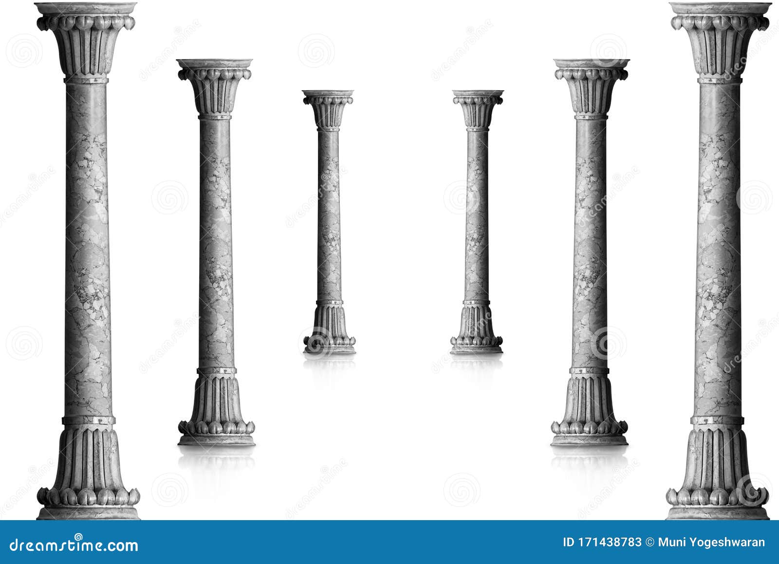 Texture Pillars on White Background Stock Image Image of mosque