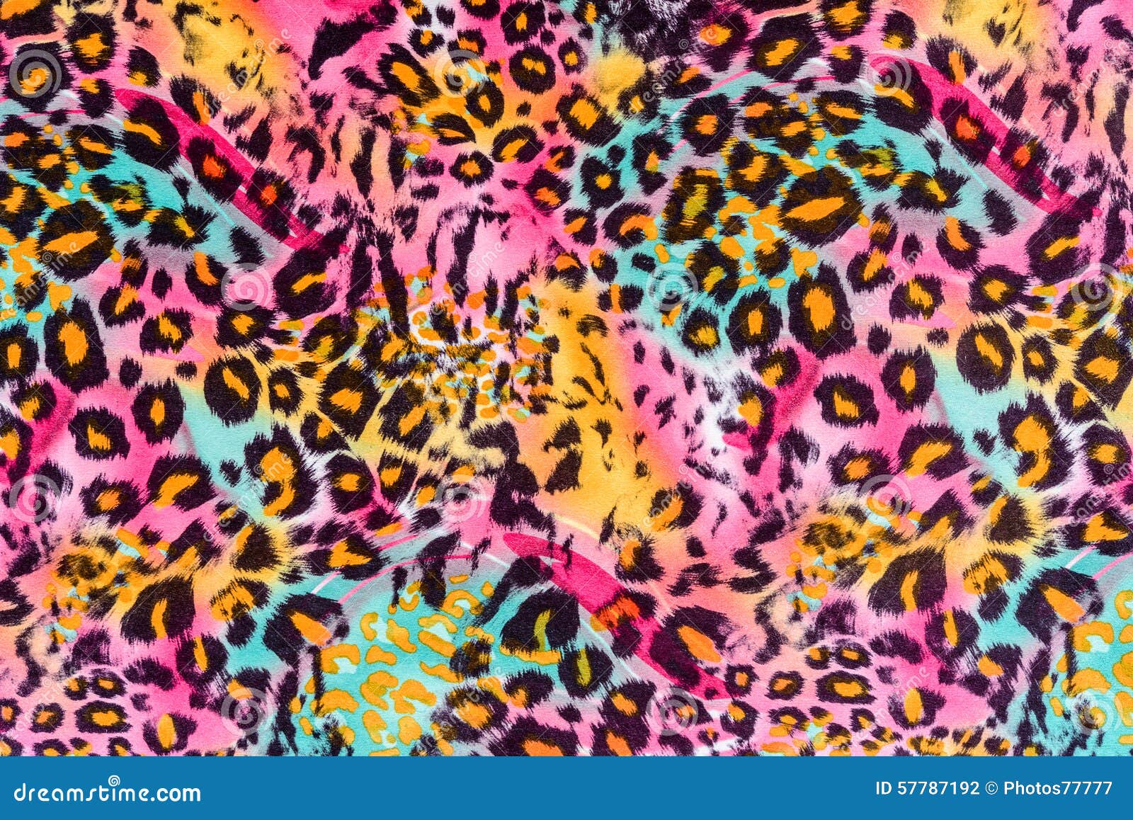 texture of print fabric striped leopard