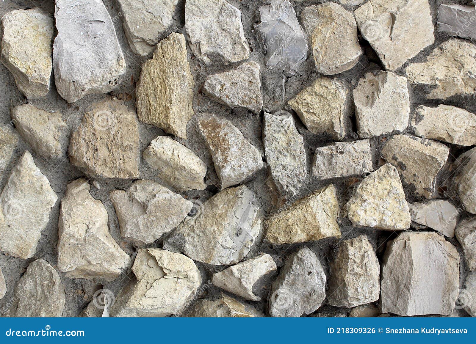Texture of Rough Stones Poured with Concrete Stock Photo - Image of