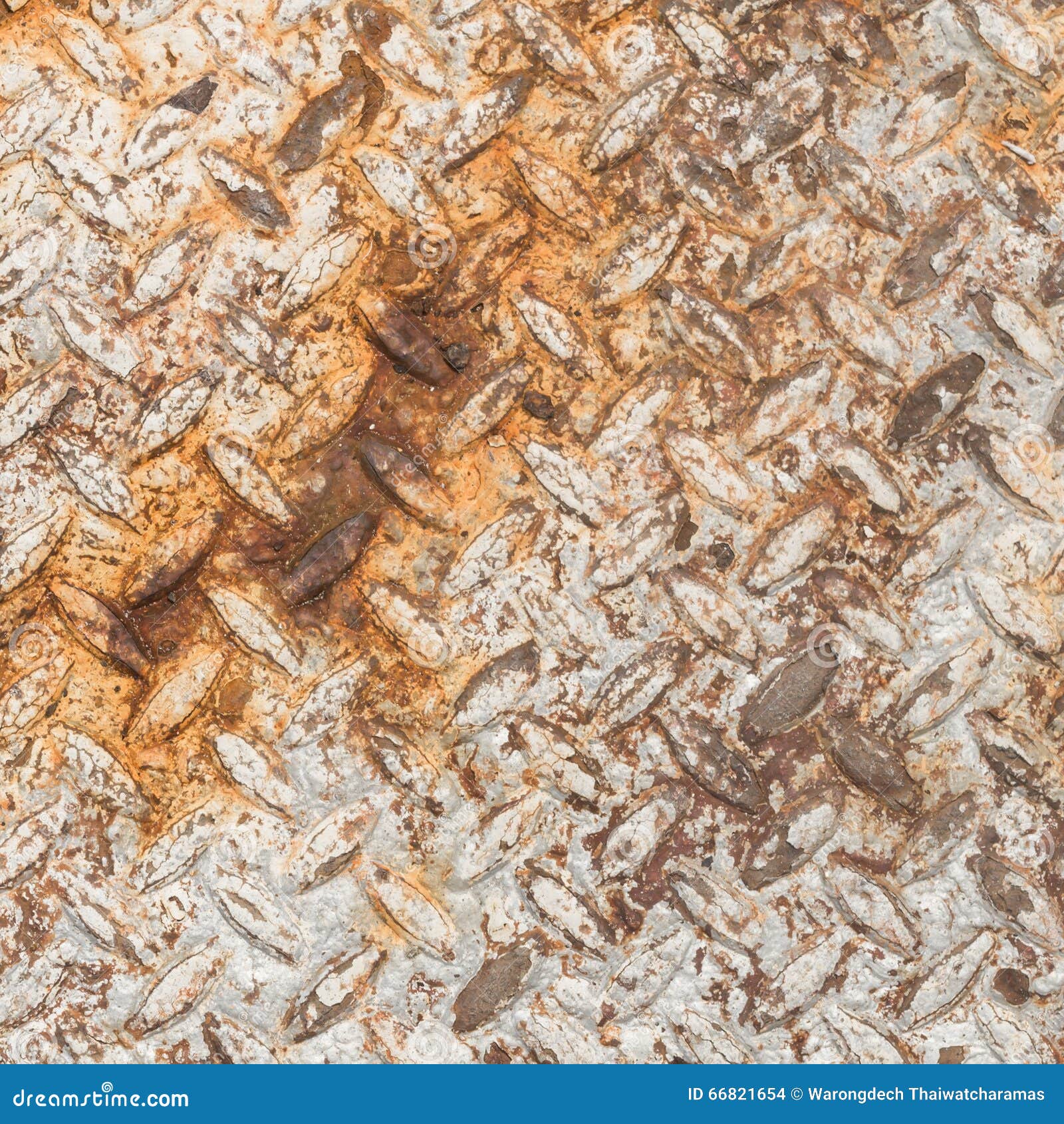 Texture of Rusty Old Diamond Plate Metal Stock Photo - Image of
