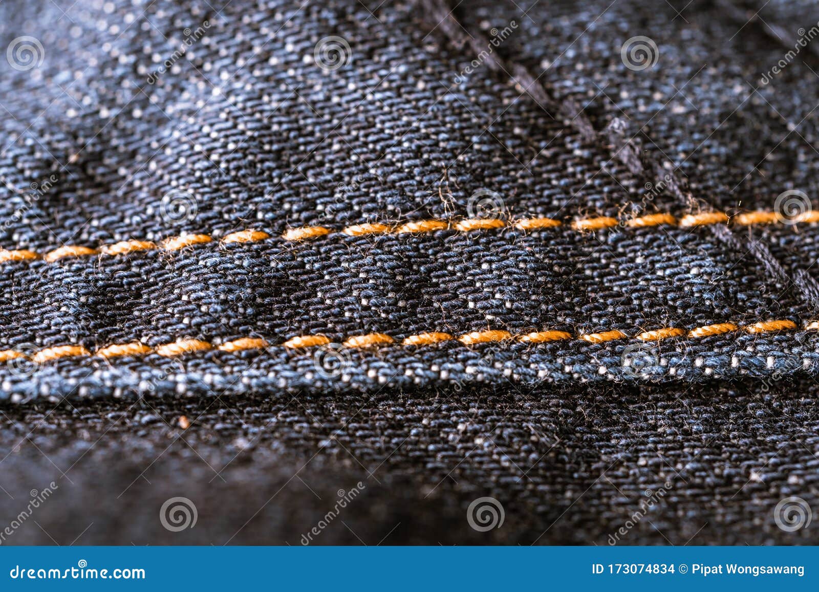Texture the Seams of Blue Jeans Stock Photo Image of textile, fabric