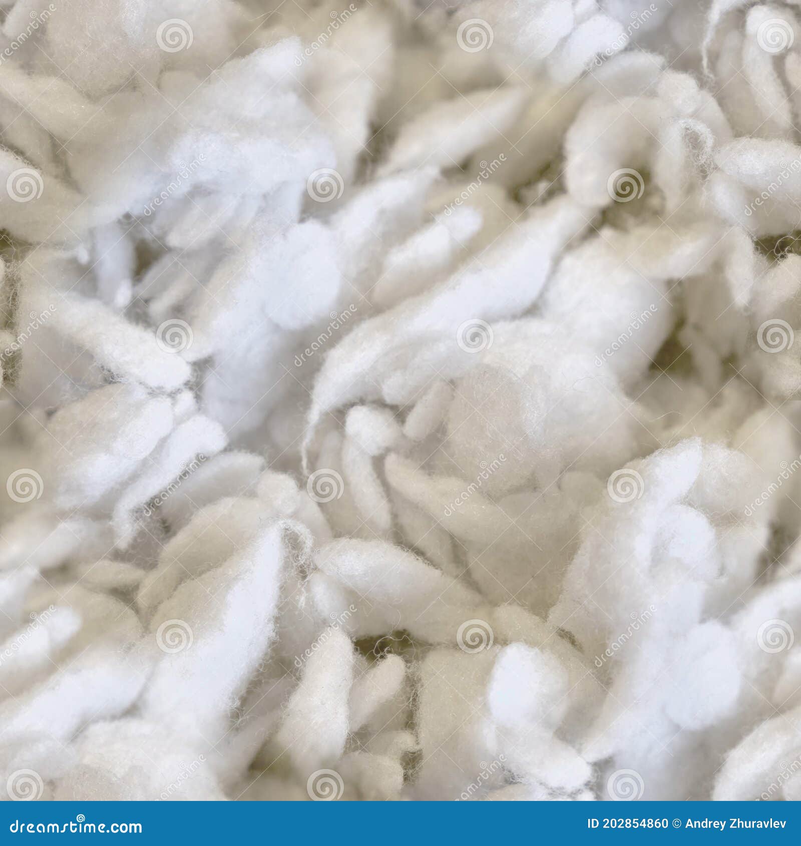 The Texture of the Stuffing of the Pillow As Cotton. Background